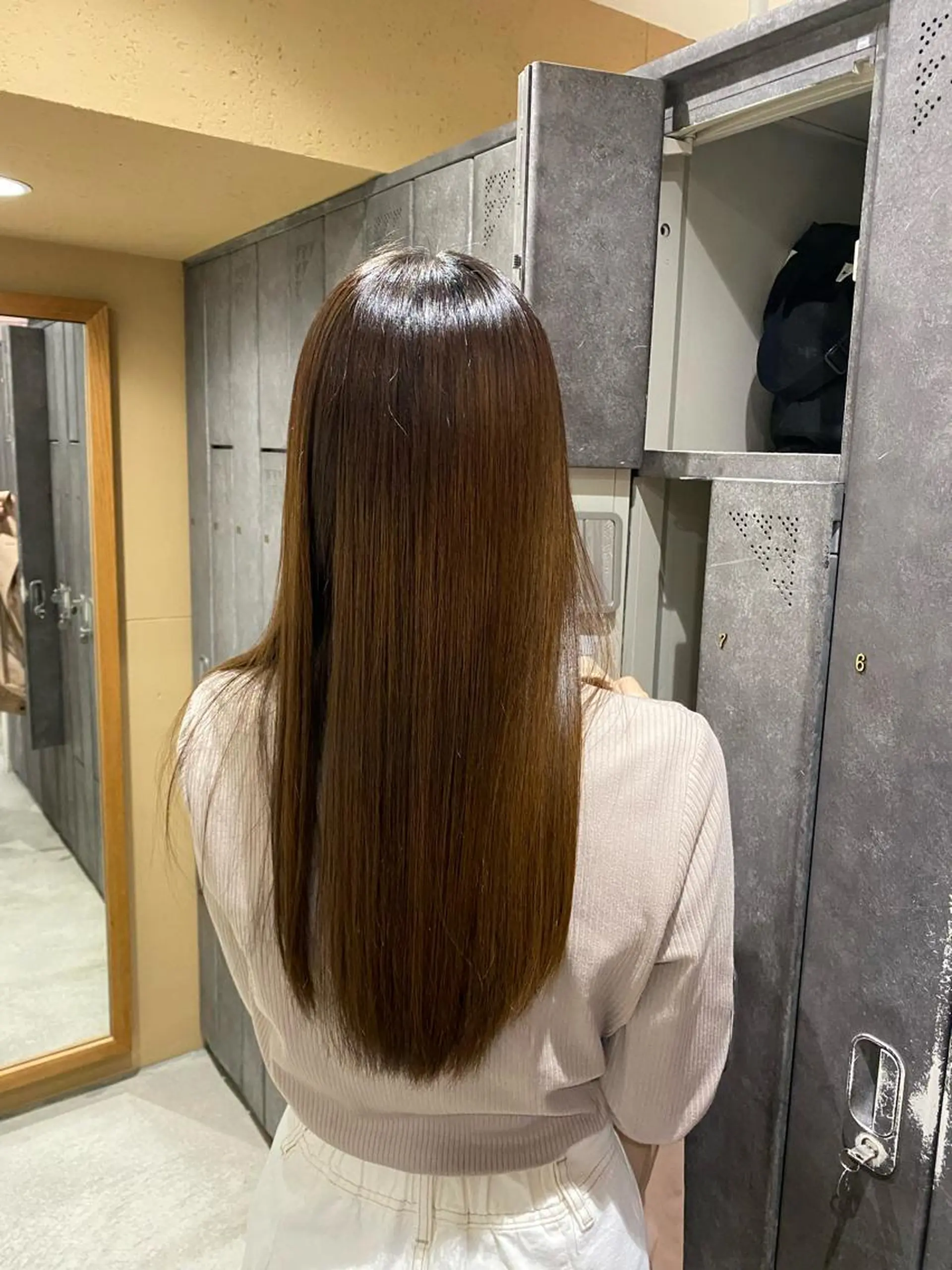 ロング パーマ 酸性ストレート ストレートパーマ 縮毛矯正 Lumier de mashu所属・nana/ボブ/ レイヤーカットのヘアスタイル