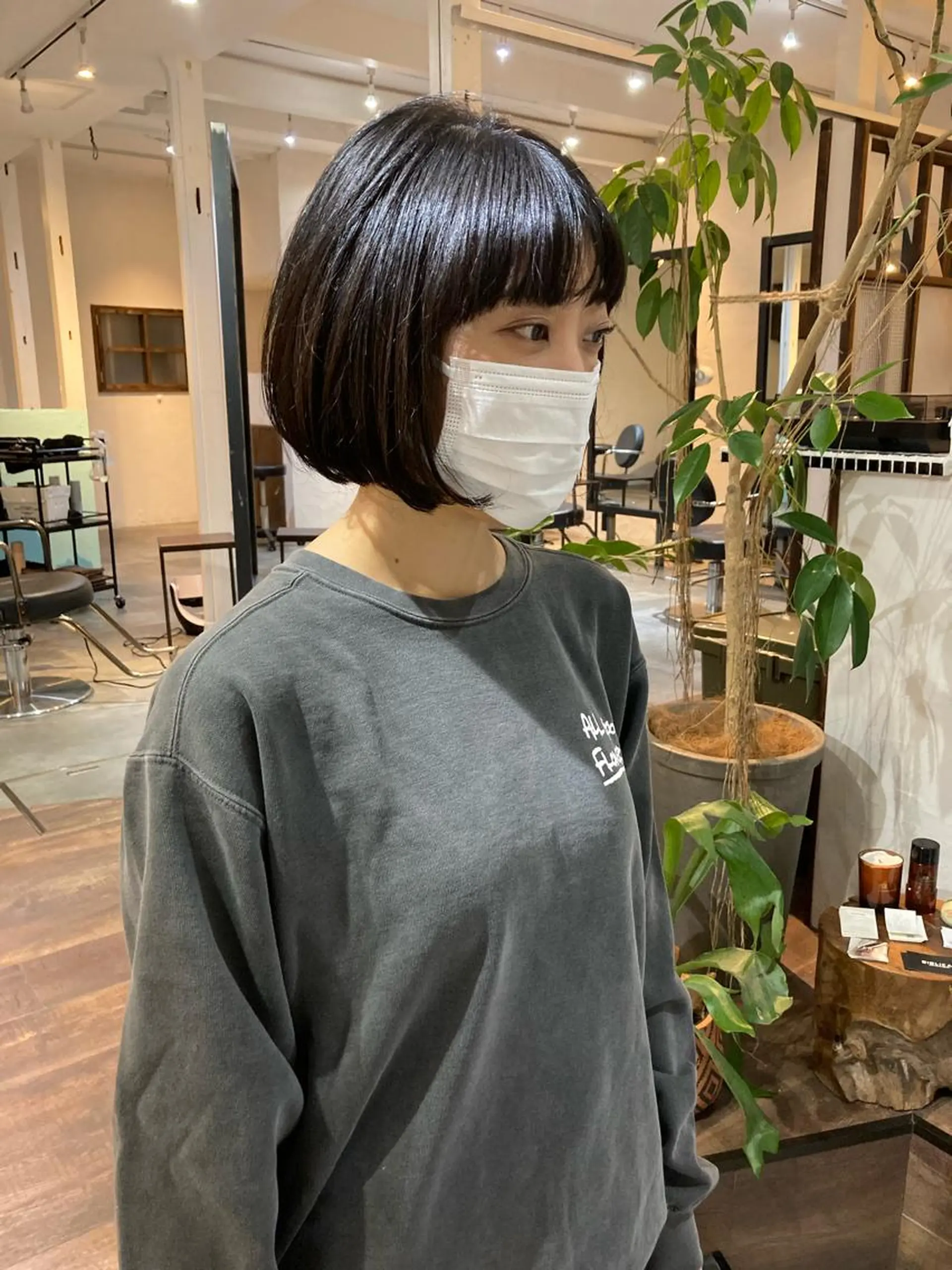 ショート 前下がりボブ ボブ 金田 夏野のヘアスタイル