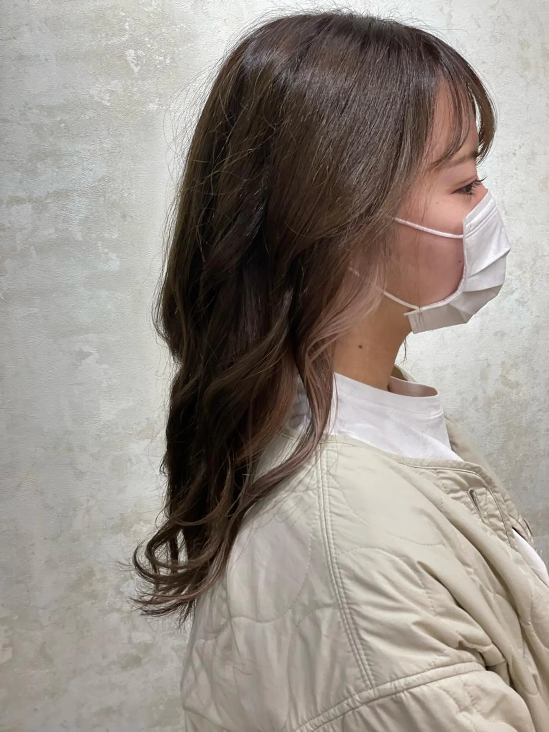 ミディアム カット ヘアカラー トリートメント blanc  hair eyelash所属・blanc hair 西中島MASARUのヘアスタイル