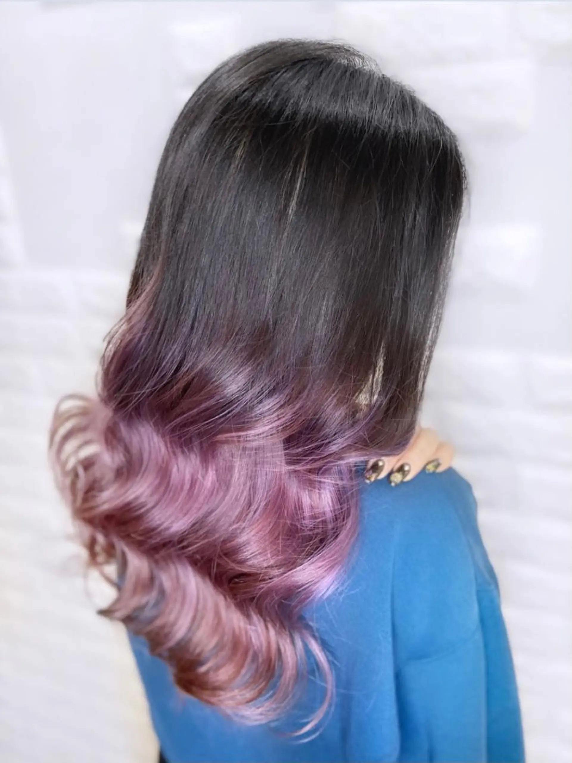 セミロング カラー ヘアアレンジ グラデーションカラー ラベンダーカラー ヘアカラー トリートメント Shelltie Fiel (シェルティフィエル)所属・次世代シールエクステ 錦糸町 小泉 朋之のヘアスタイル