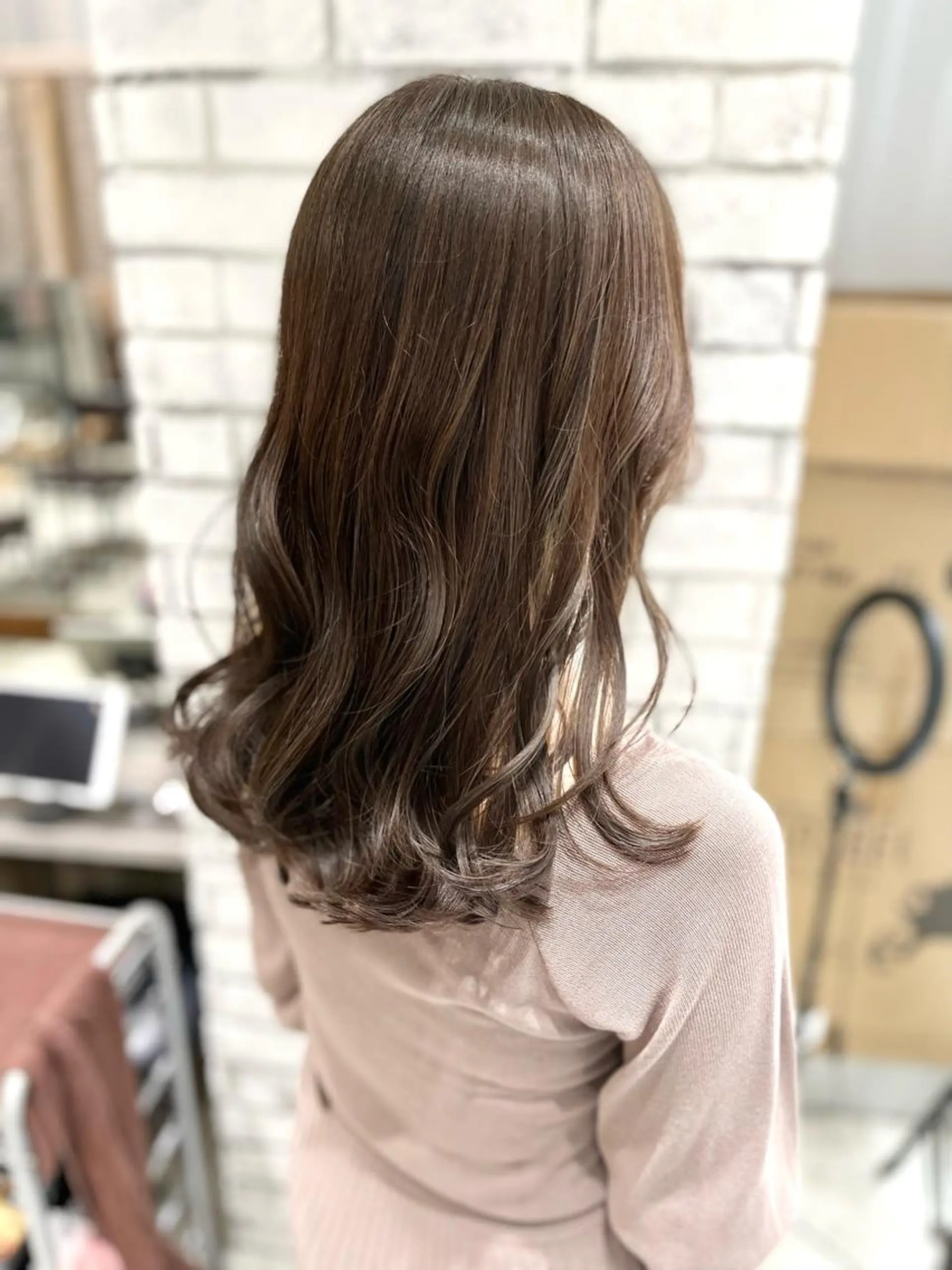 セミロング カラー アディクシーカラー イルミナカラー カット トリートメント 🌈透明感カラー 韓 国ヘアこうたろうのヘアスタイル