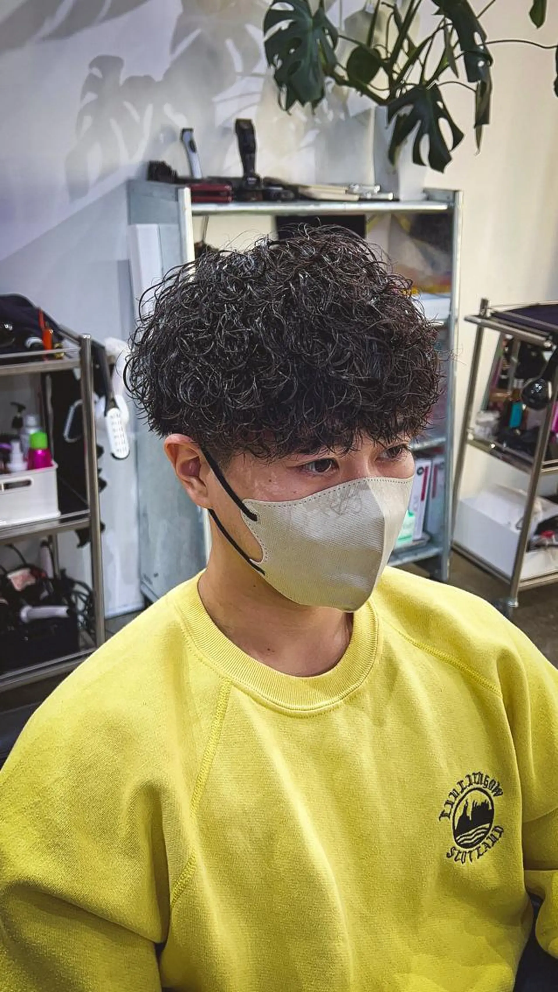 ショート パーマ メンズ メンズパーマ 波巻きパーマ Je suis heureuse Tres所属・✨骨格矯正メンズ特化 美容師公平✨のヘアスタイル