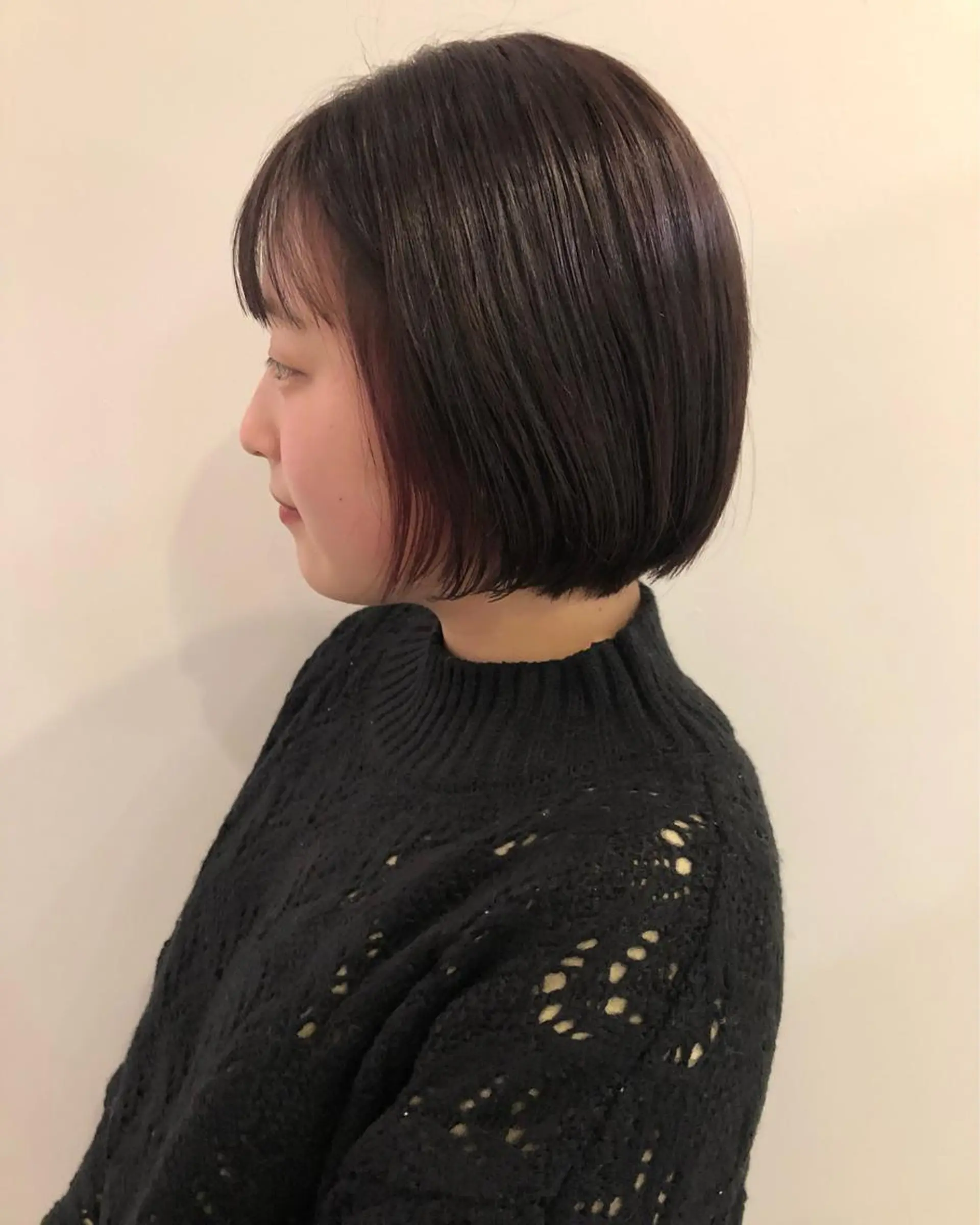 ミディアム カラー ボブ カット トリートメント お顔まわりカット/ 暖色カラー🍑Amiのその他イメージ
