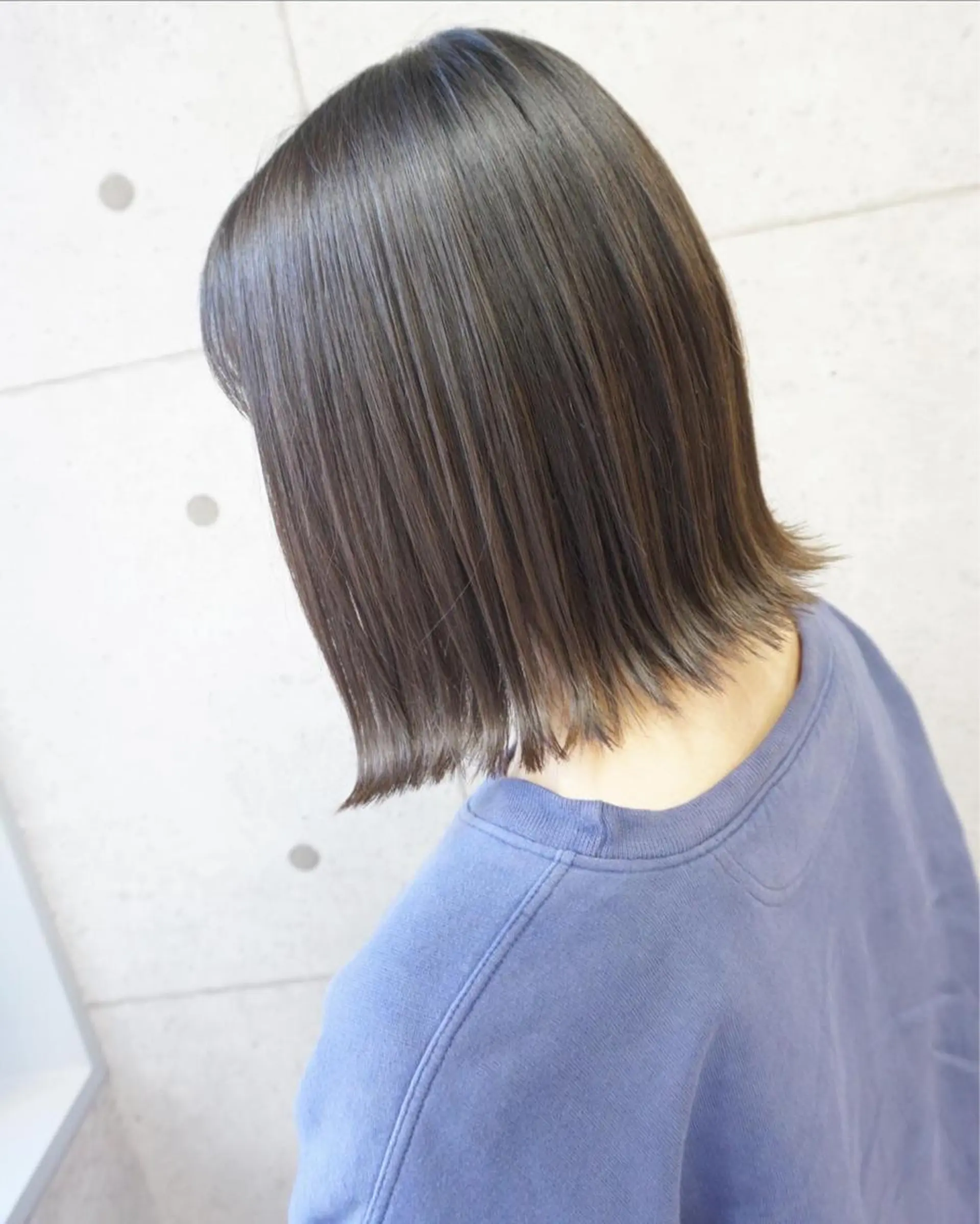 ミディアム ボブ 外ハネヘア カット 縮毛矯正 トリートメント hair teria ryu 大塚のヘアスタイル