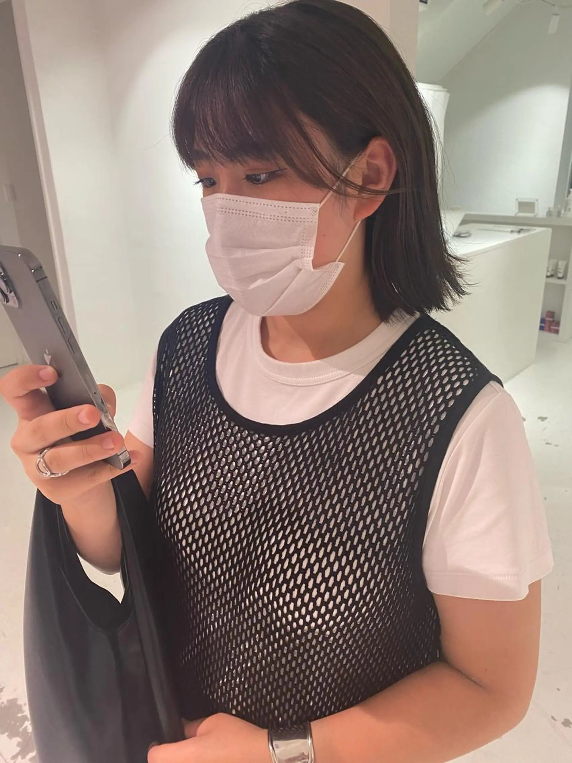 ミディアム 外ハネヘア VANCY所属・uchida daikiのヘアスタイル