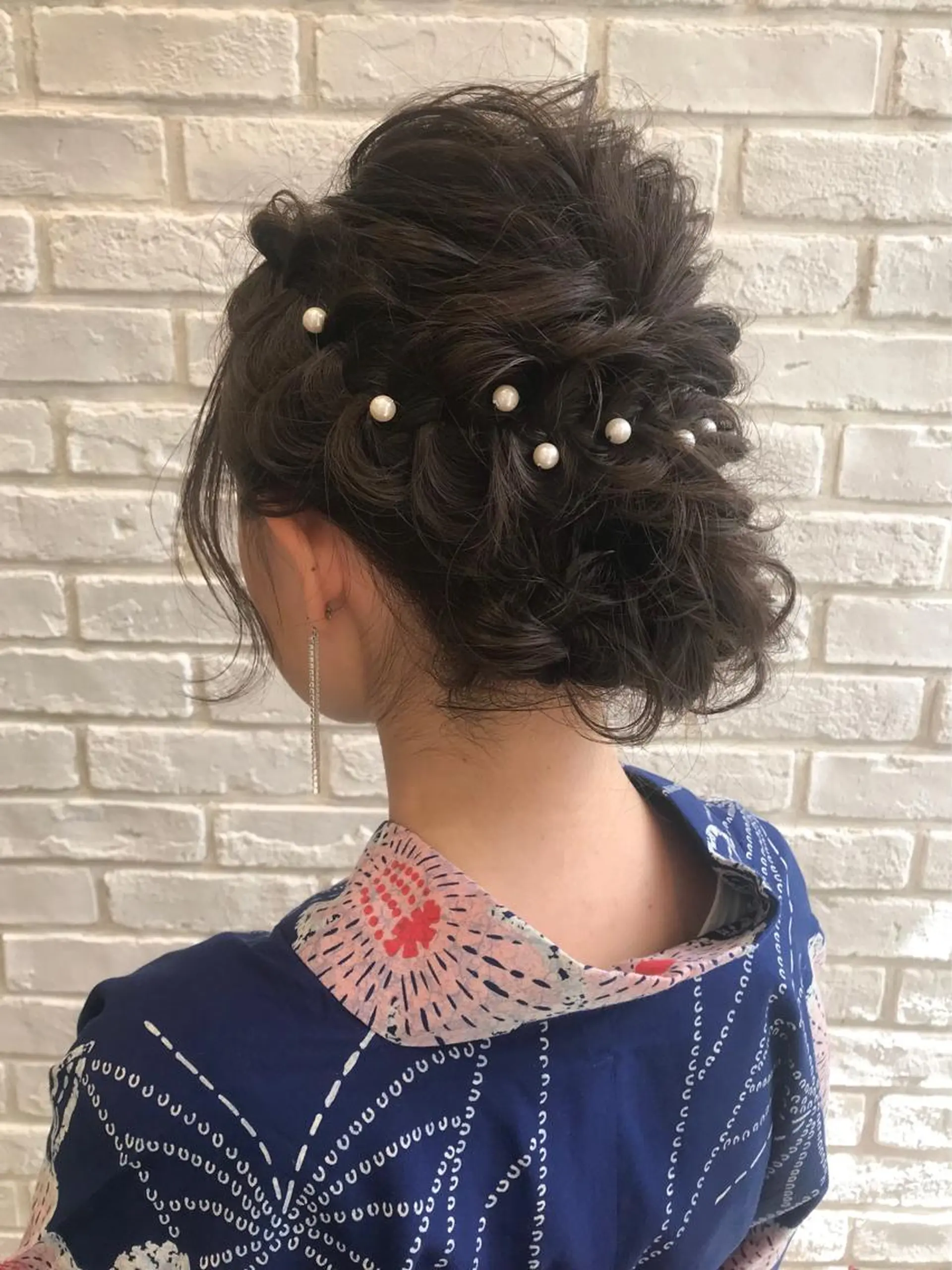 ヘアアレンジ 浴衣 小野 かなこのヘアスタイル