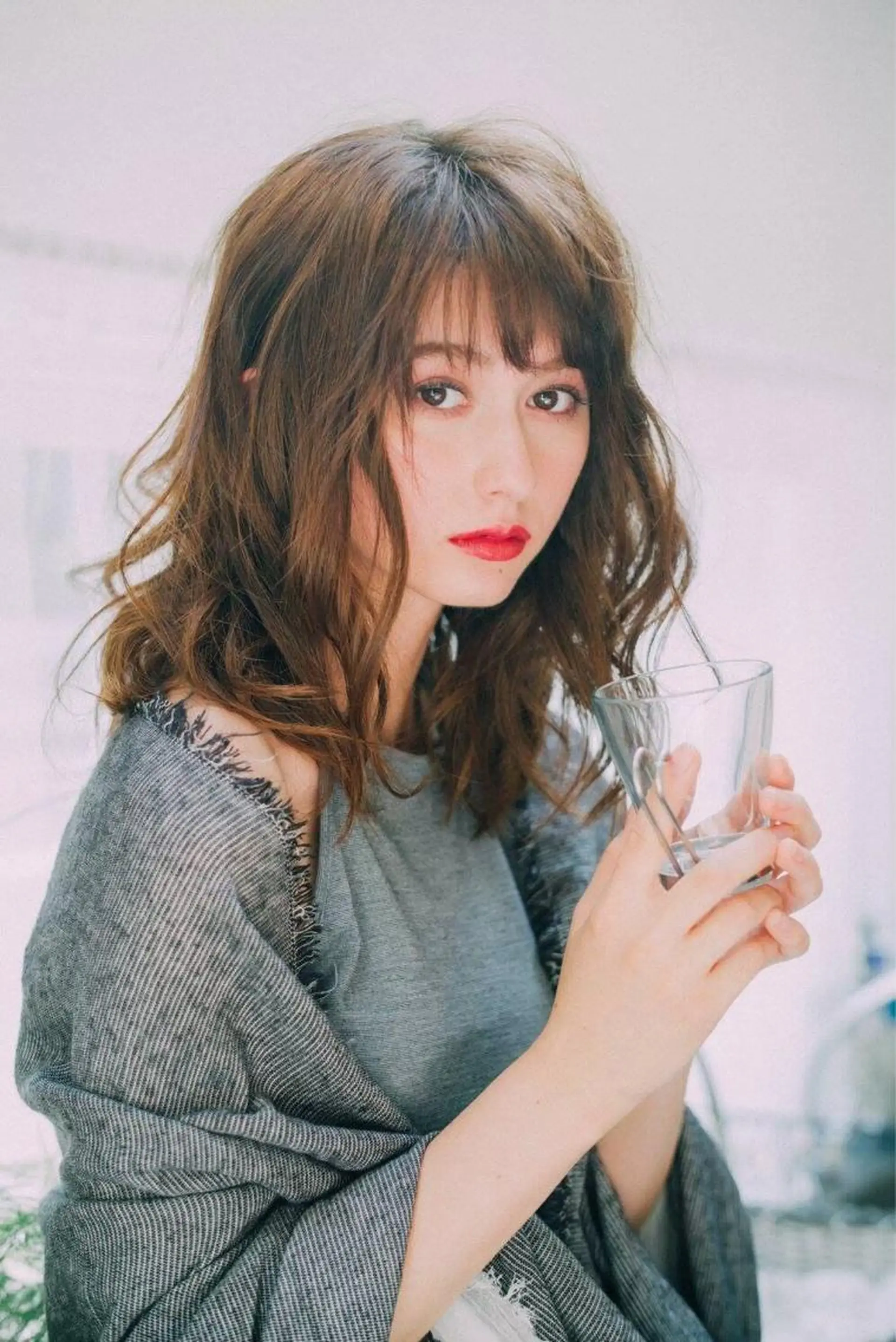 セミロング ヘアカラー トリートメント 松本 浩太朗のヘアスタイル
