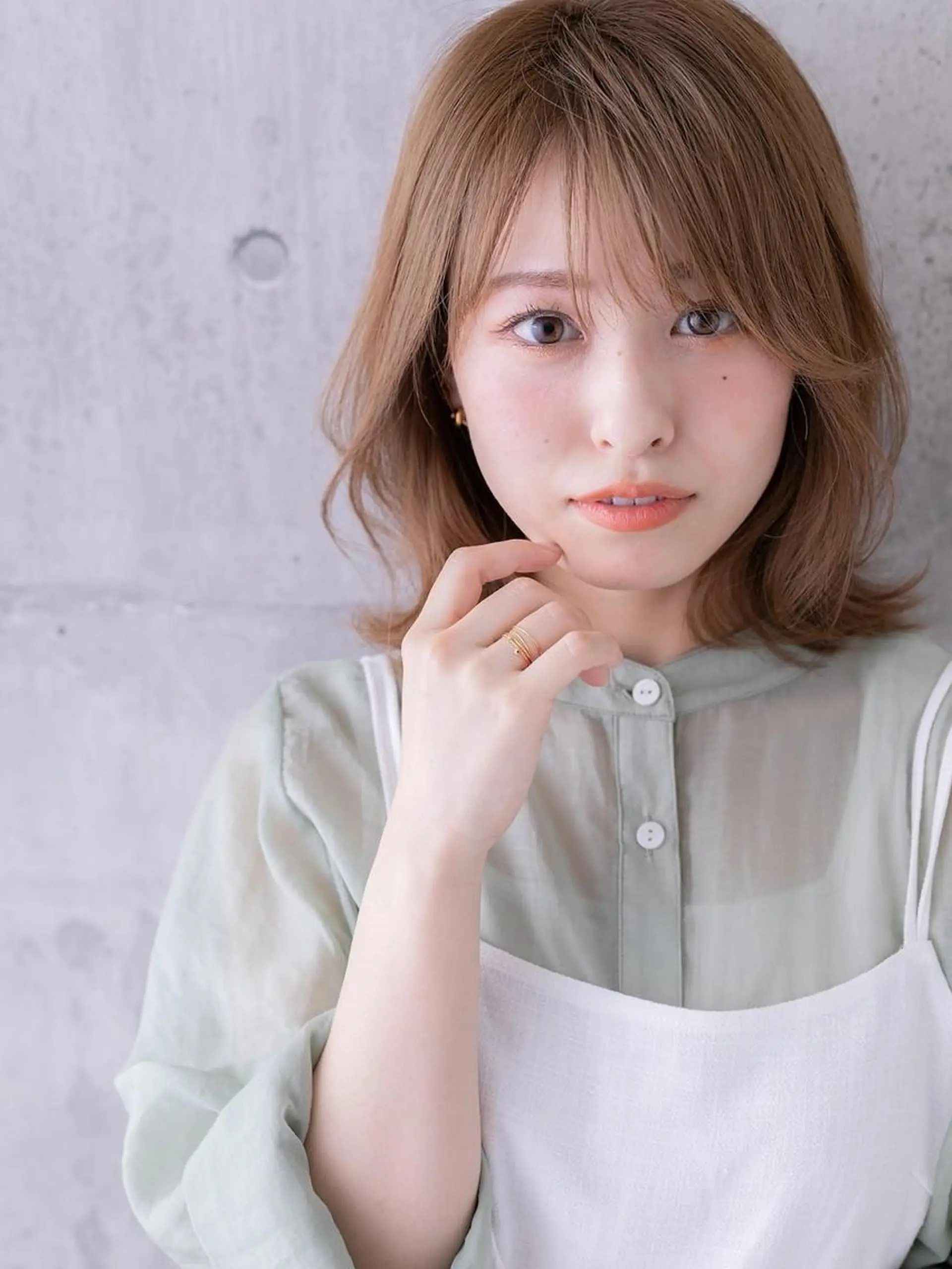 ミディアム カラー パーマ カット ヘアカラー トリートメント POCKET 高崎店🇰🇷のヘアスタイル