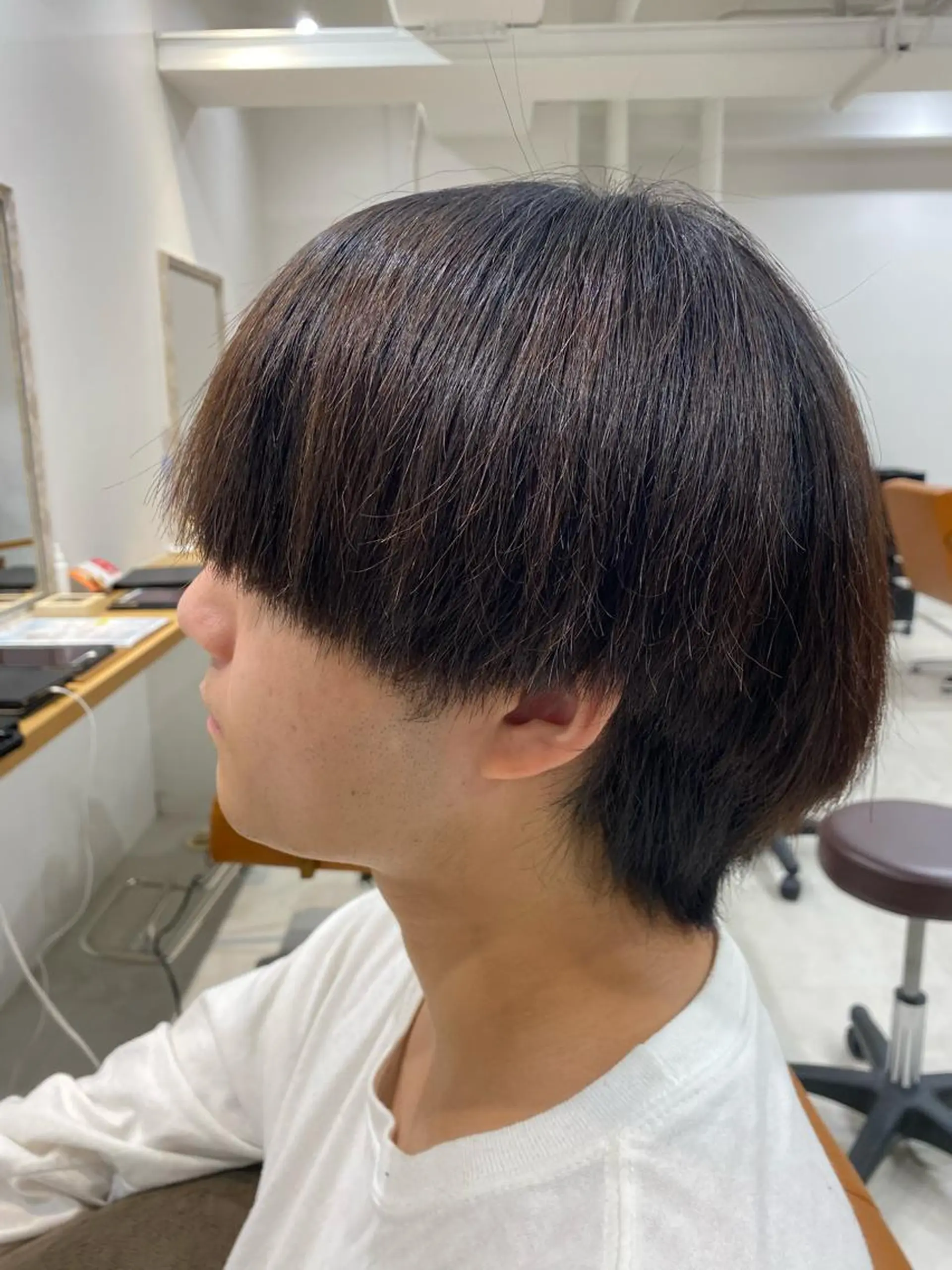 メンズ 縮毛矯正 山﨑 燦人のヘアスタイル