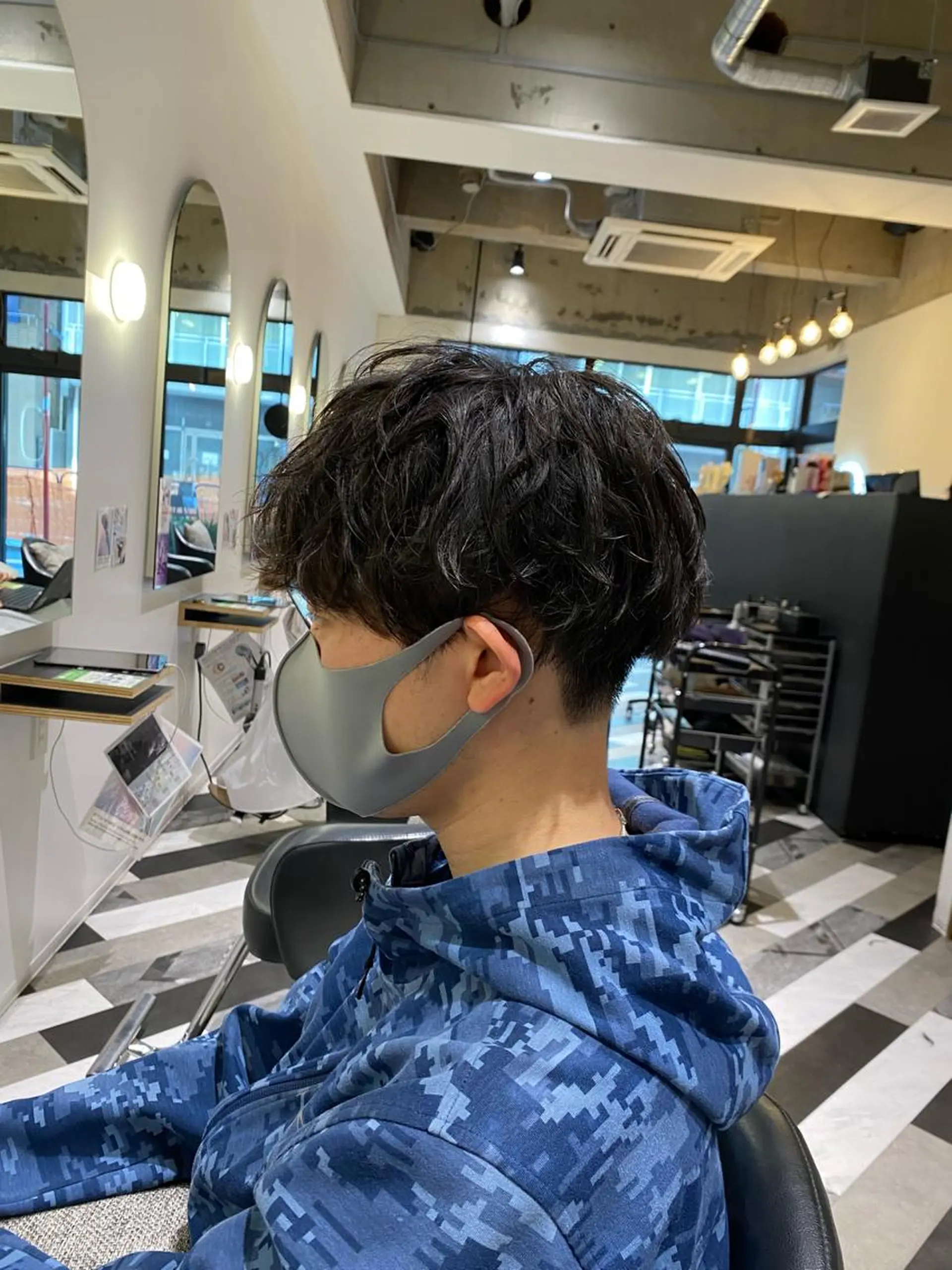 メンズ マッシュ メンズパーマ 刈り上げ ヘアリゾート粋 enam 新宿東口店所属・斎藤 友太のヘアスタイル