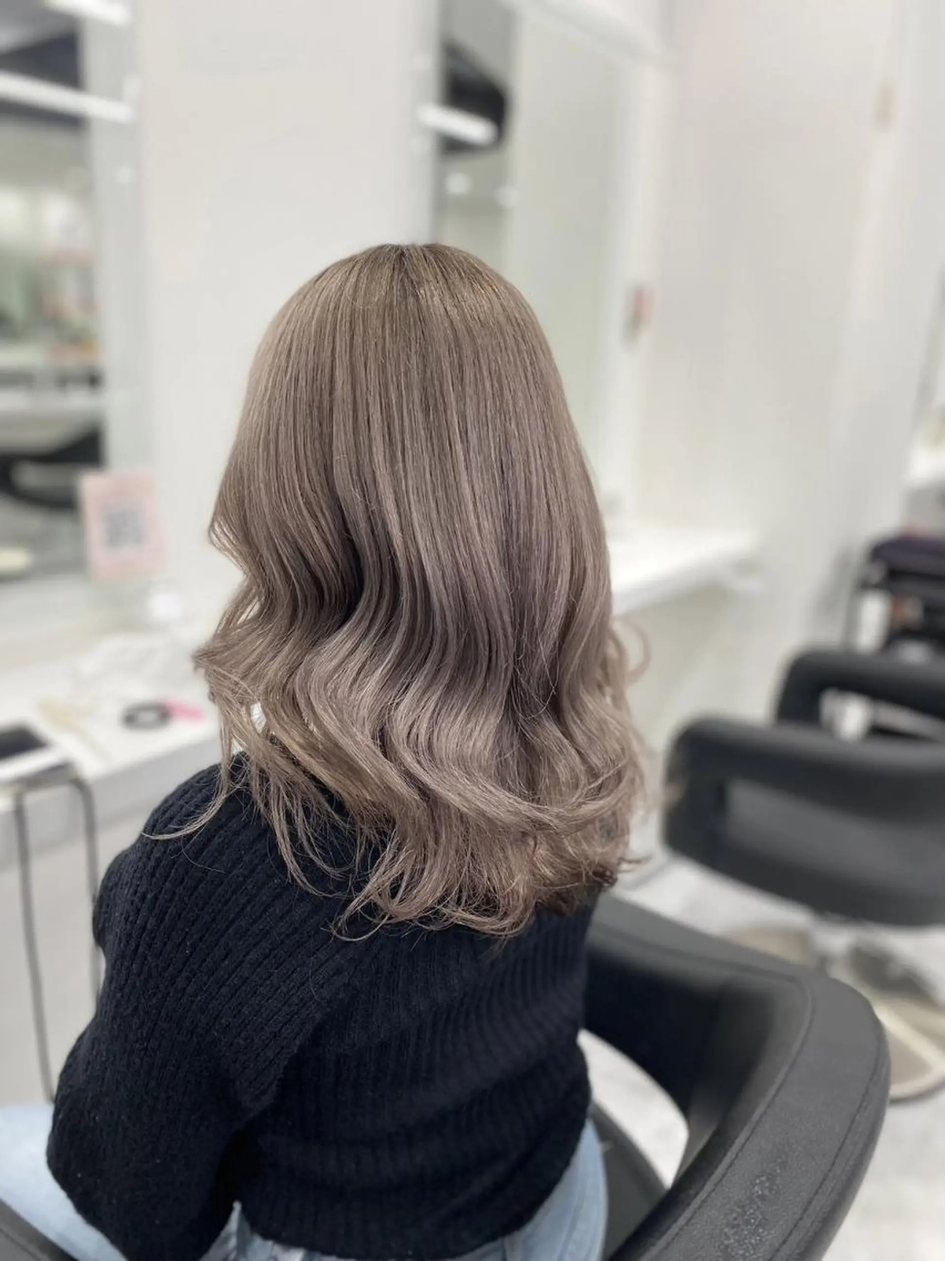 セミロング カラー ブリーチ ケアブリーチ ハイトーンカラー ♡ダブルカラー特化♡ miyuのヘアスタイル