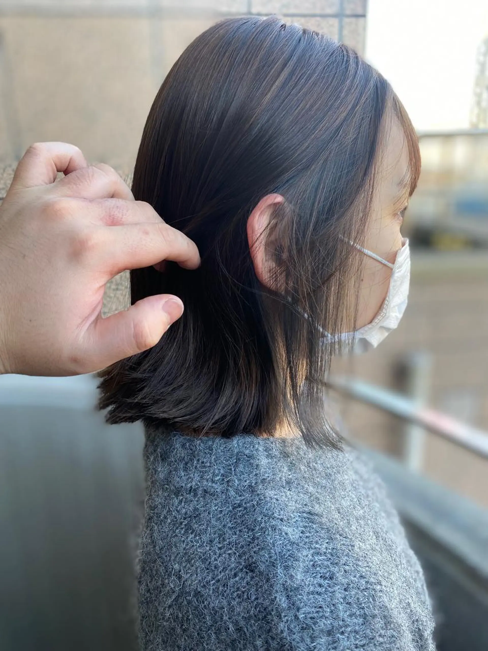 ミディアム カラー ヘアカラー ヨシダ フミノリのヘアスタイル