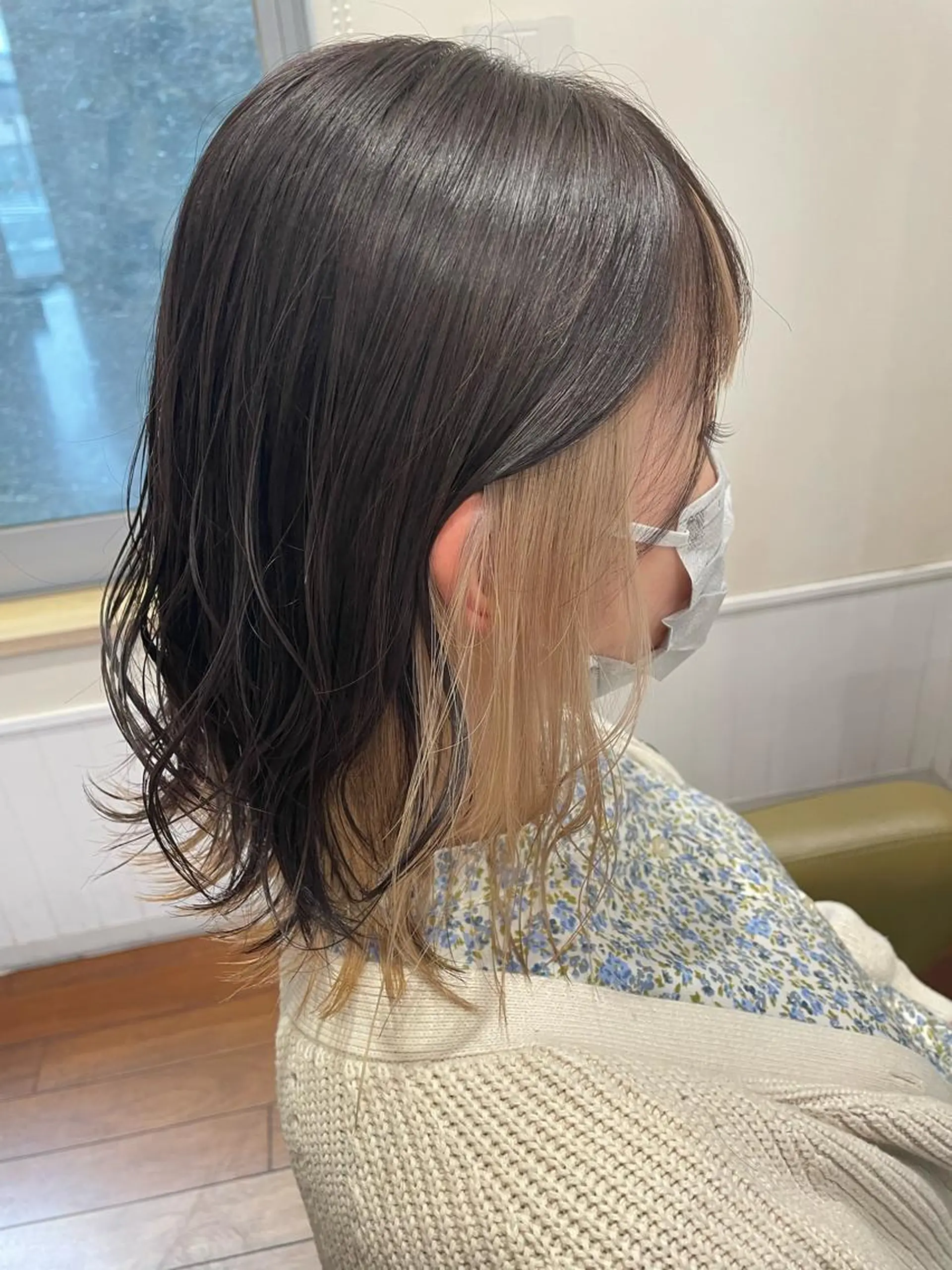 ミディアム カラー 竹田 千紘のヘアスタイル