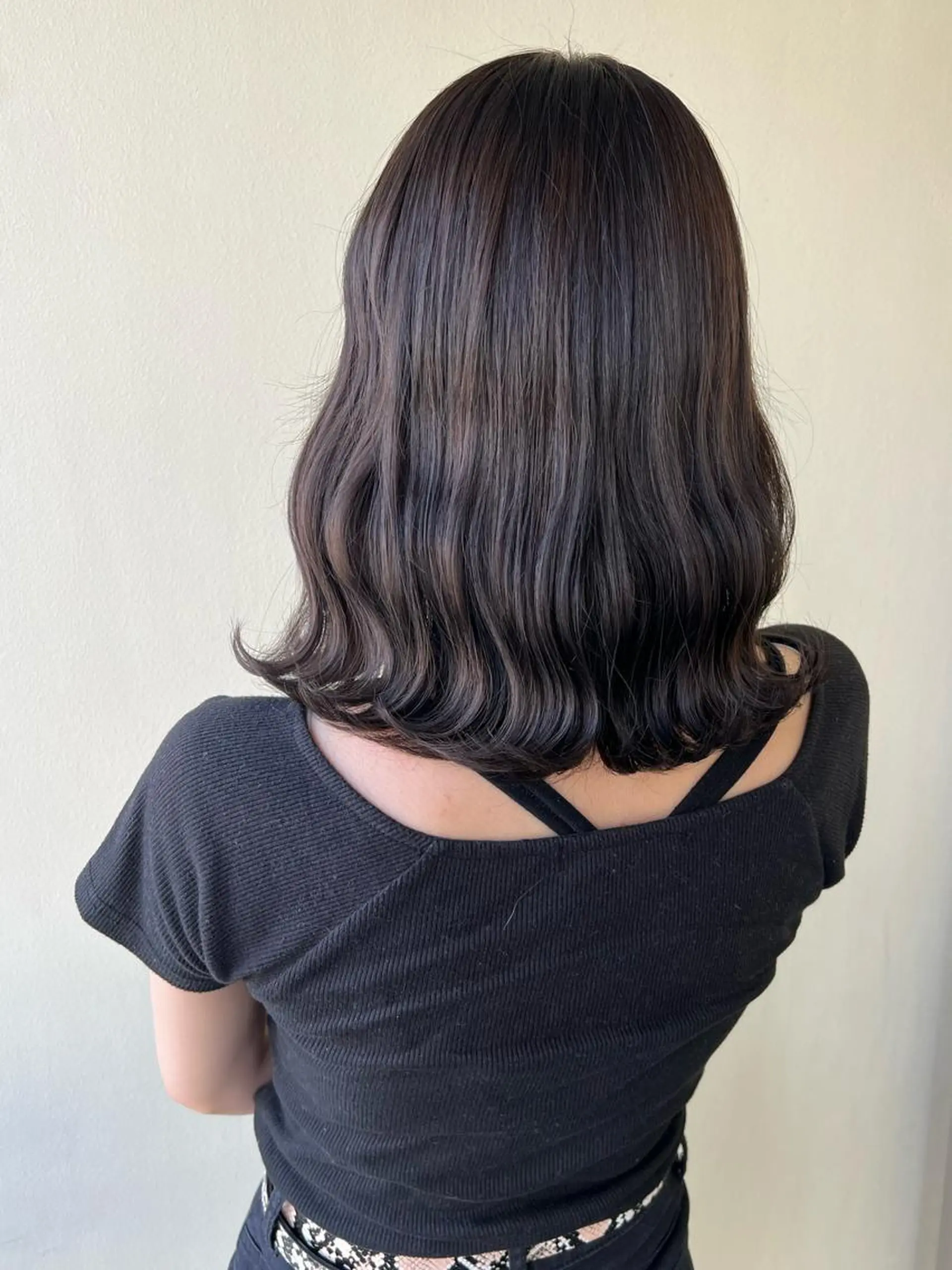 ミディアム カット ヘアカラー トリートメント 韓国ヘア🇰🇷 SAYAのヘアスタイル