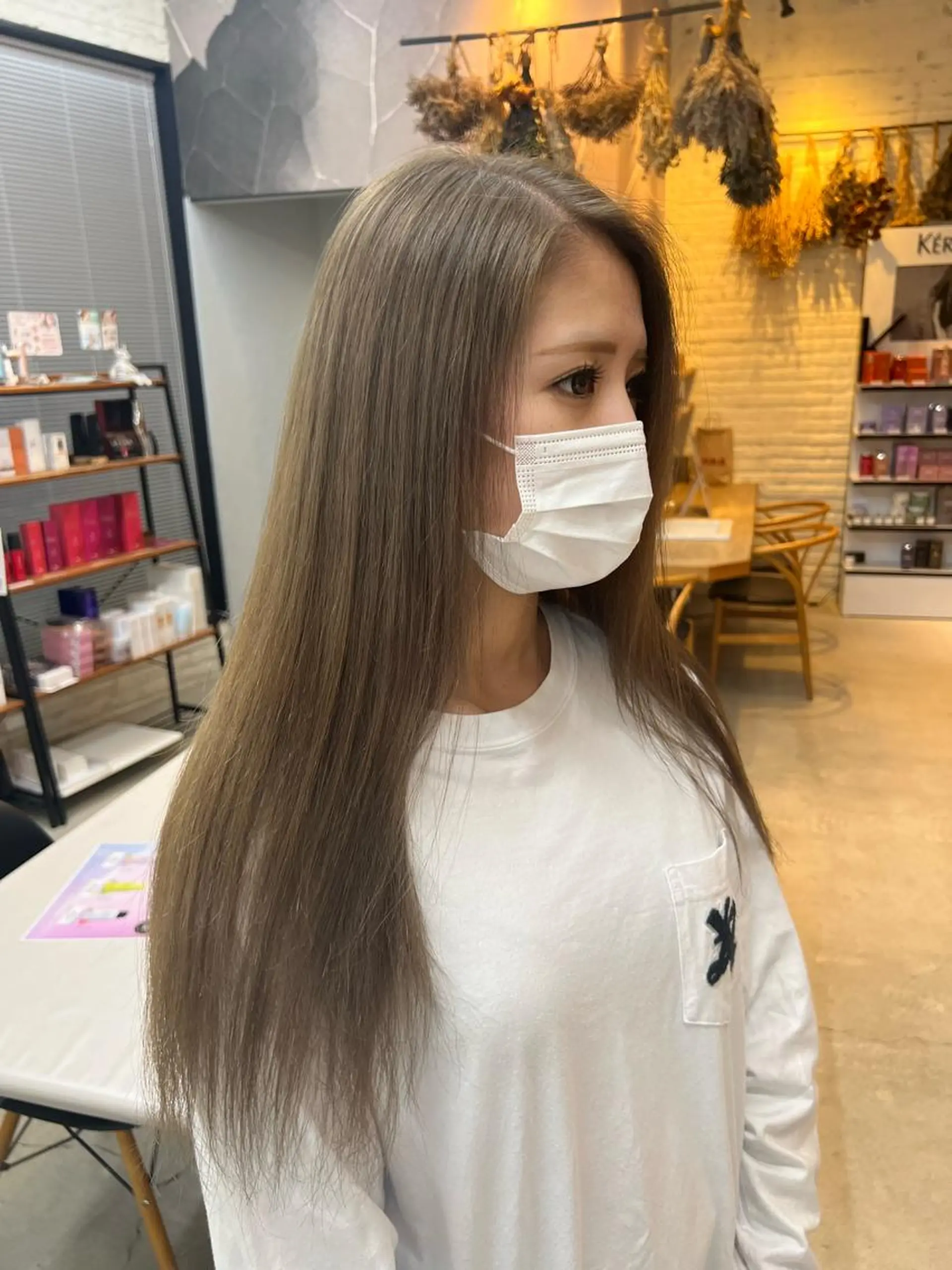 ロング ケアカラー 池本 勇大のヘアスタイル