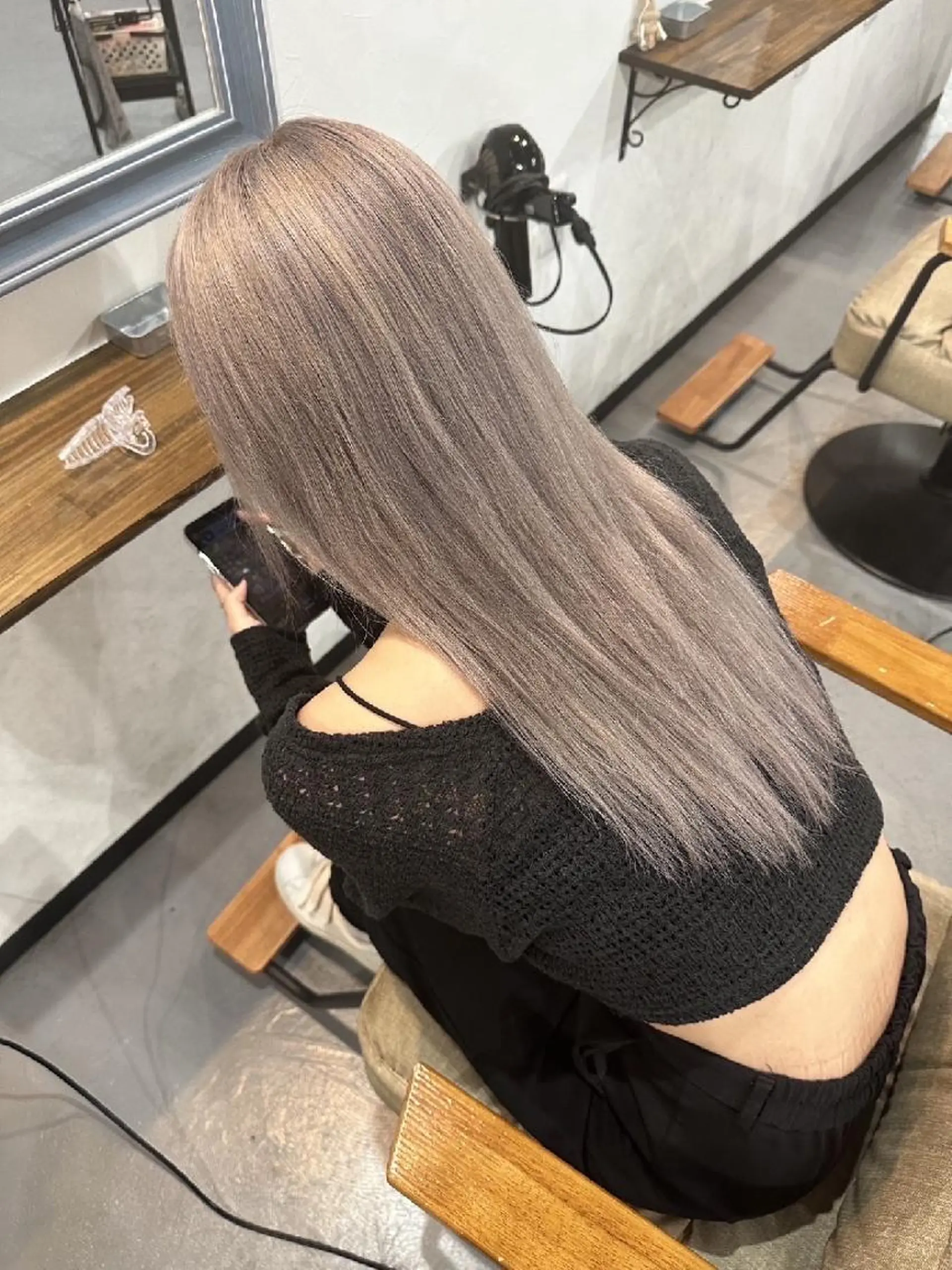 セミロング ヘアカラー トリートメント Sherry 堀江店所属・ヘア＆ホワイトニング Sherry堀江店のヘアスタイル
