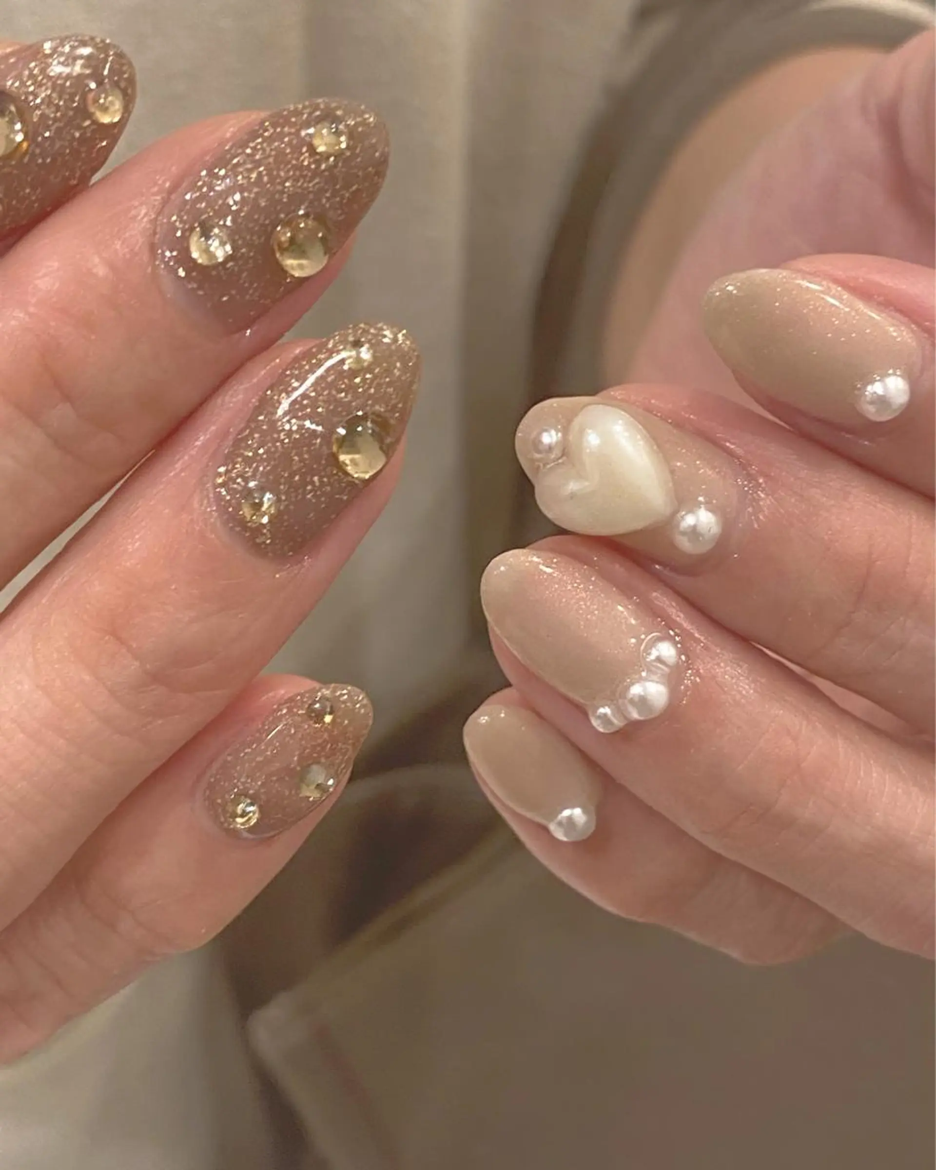 ネイル ハート ハンドネイル Ann. nail.tokyo所属・Ann nailのネイルデザイン