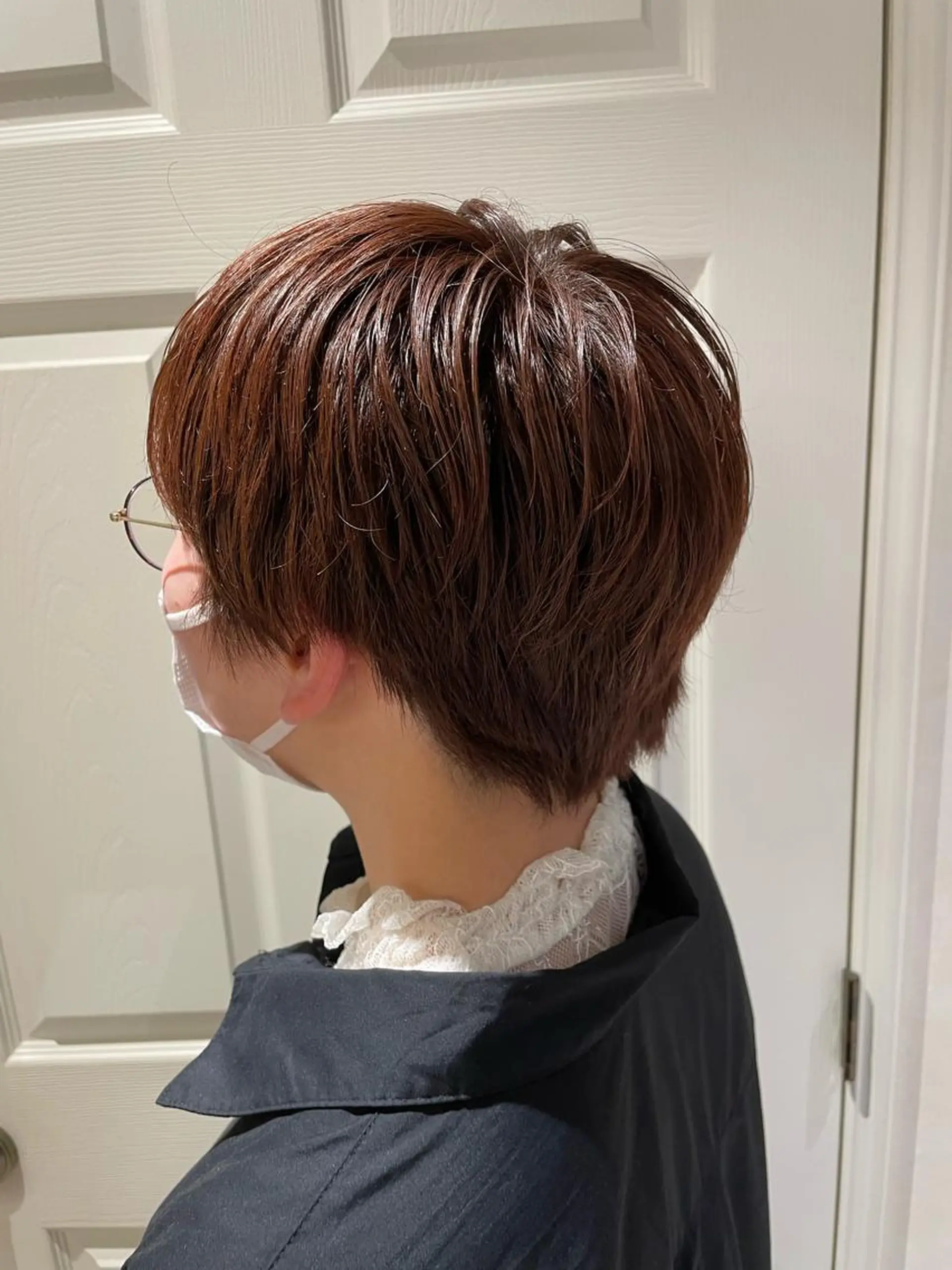ショート カラー ピンクカラー 柳井 準平のヘアスタイル