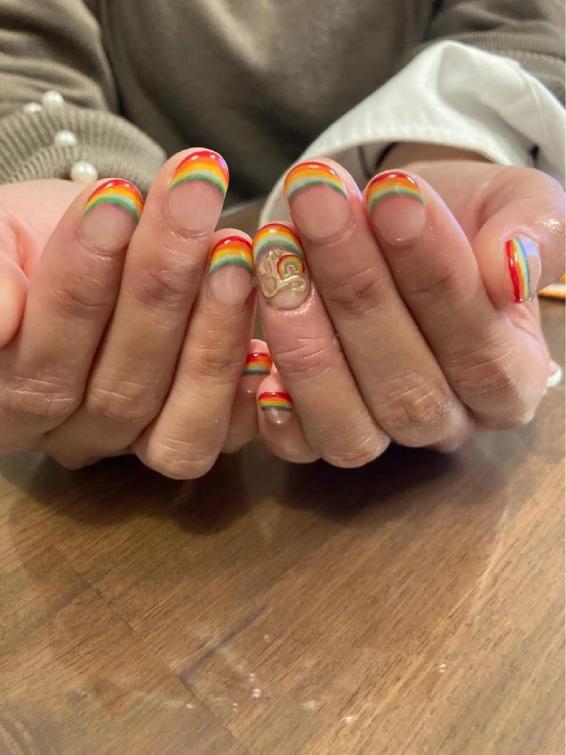 ネイル アートネイル フレンチネイル ハンドネイル nail atelier new moon所属・森 貴子のネイルデザイン