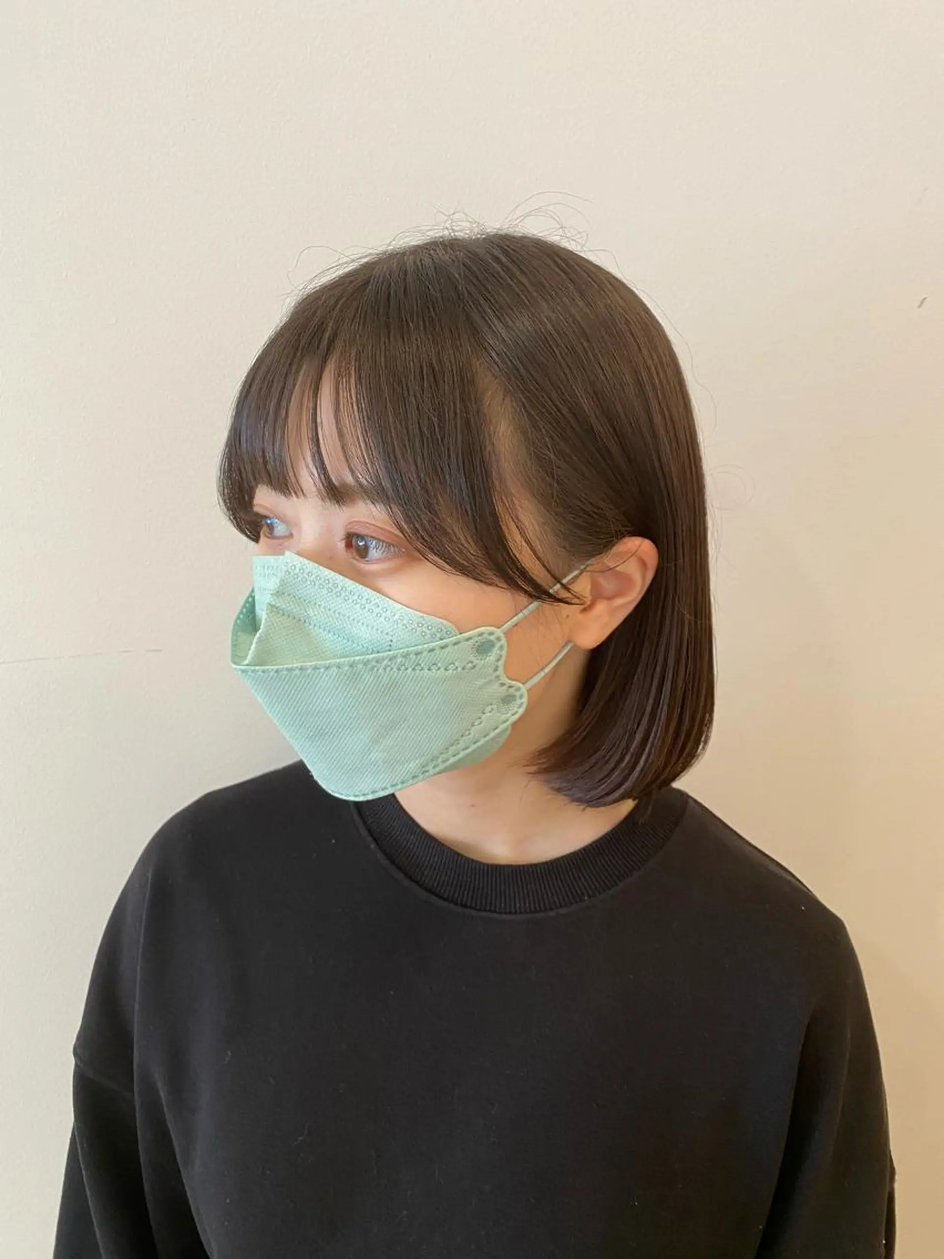 ミディアム 顔周りカット カット トリートメント 🫧顔周りカット 🫧樫村優香のヘアスタイル
