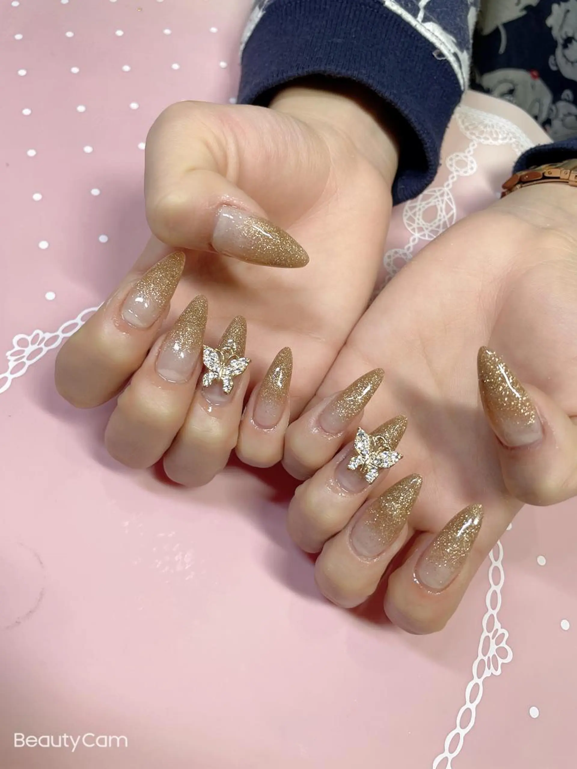 セミロング ネイル ハンドネイル 《LB》ラブリエ Nail&eyeのマツエク・マツパデザイン