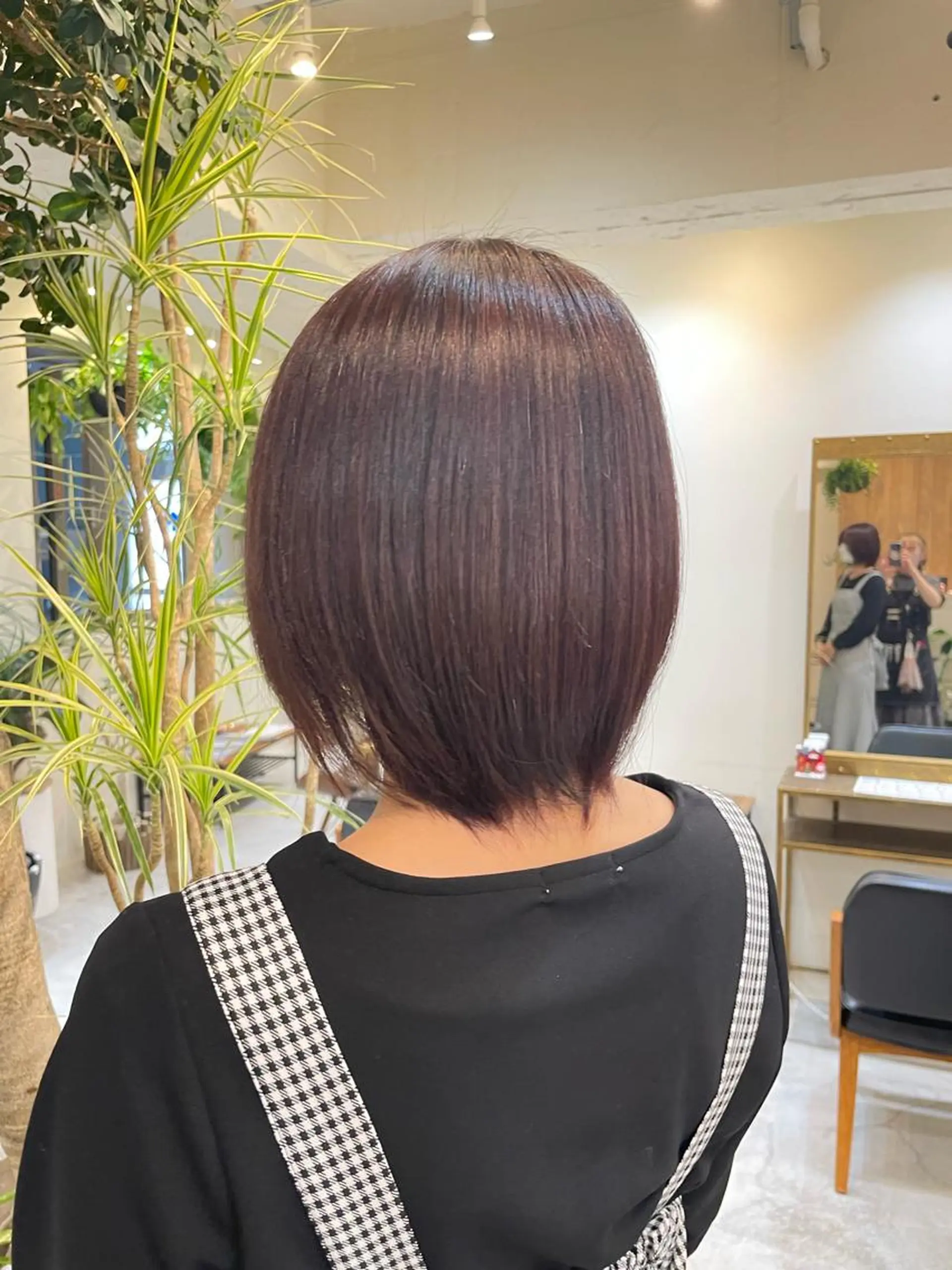 ショート ピンクブラウン 似合わせカット‪// 鶴我万唯華のヘアスタイル
