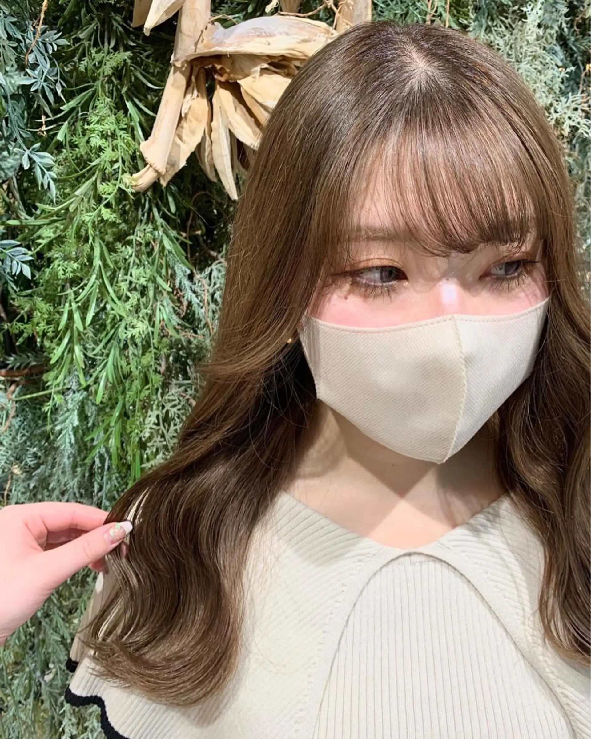 ロング カラー ヘアカラー 【髪質改善】 優菜のヘアスタイル