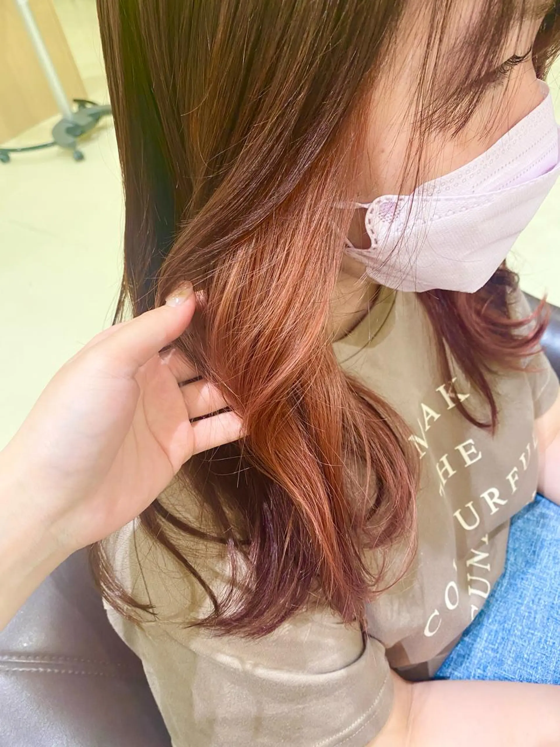 ロング カラー ブリーチ インナーカラー カット トリートメント みやび🫧髪質改善 🫧透明感カラー🫧のヘアスタイル