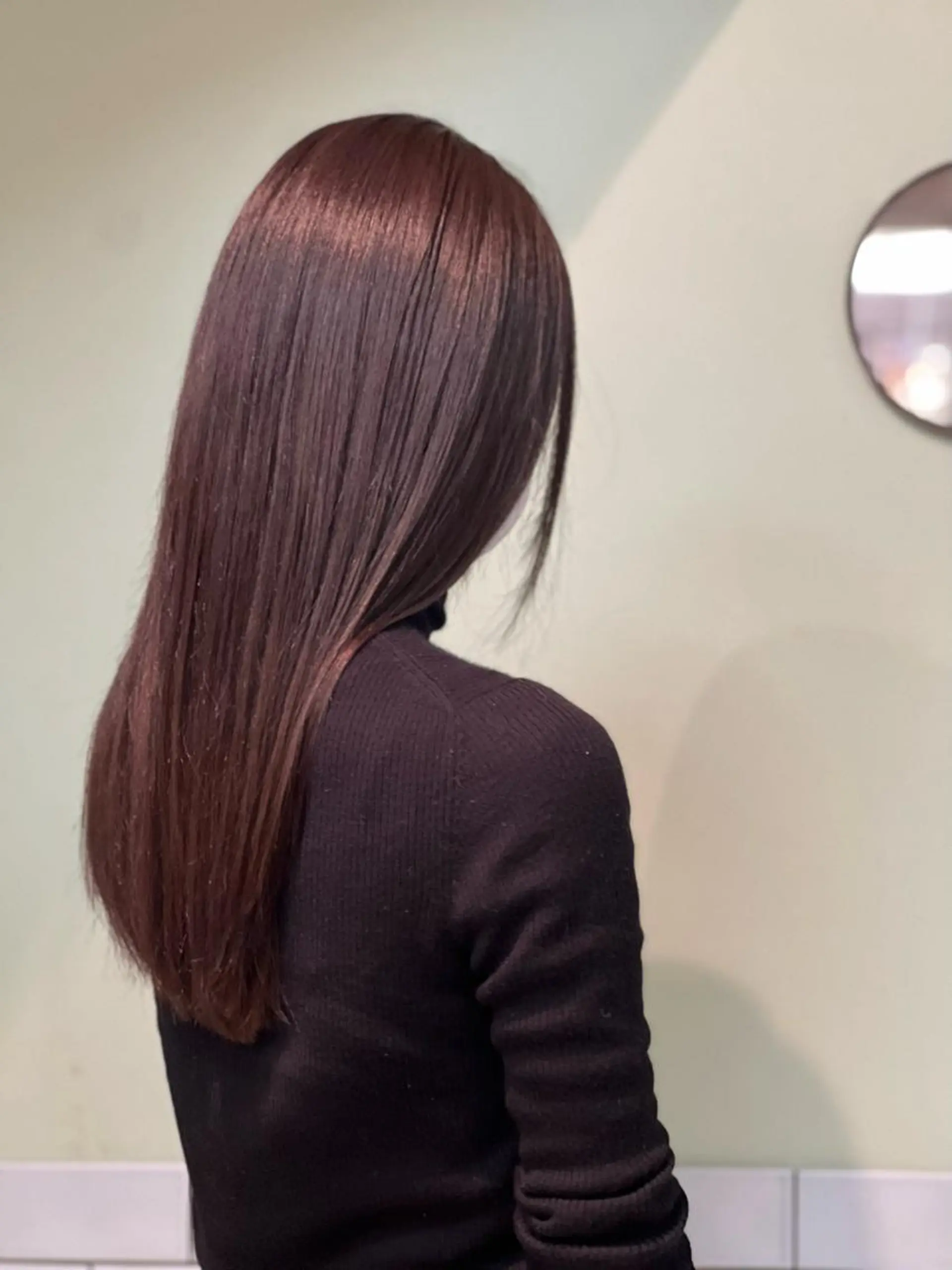 ロング カラー グレージュ モカグレージュ カット 縮毛矯正 NYNY☃️上新庄 ❄️石川瑠青のヘアスタイル