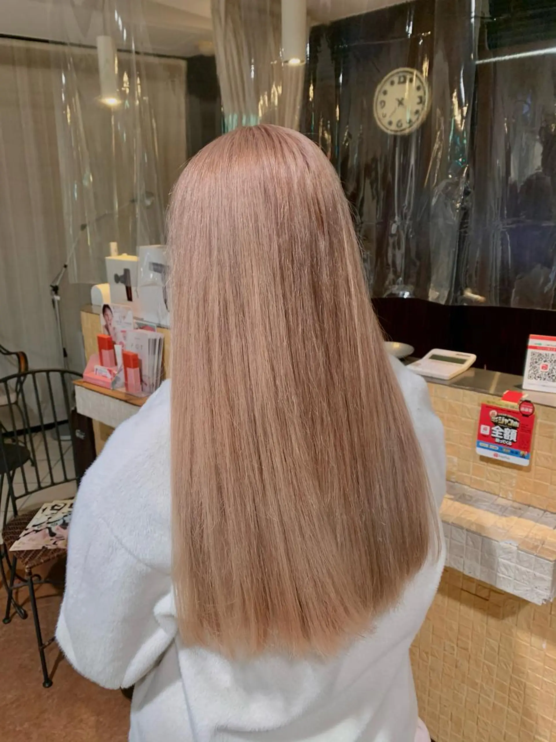 ロング カラー バレイヤージュ ベージュカラー デザインカラー イヤリングカラー ハイライトカラー ヘアカラー トリートメント ひばりヶ丘美容室 ✂︎藤原珠輝✂︎のヘアスタイル