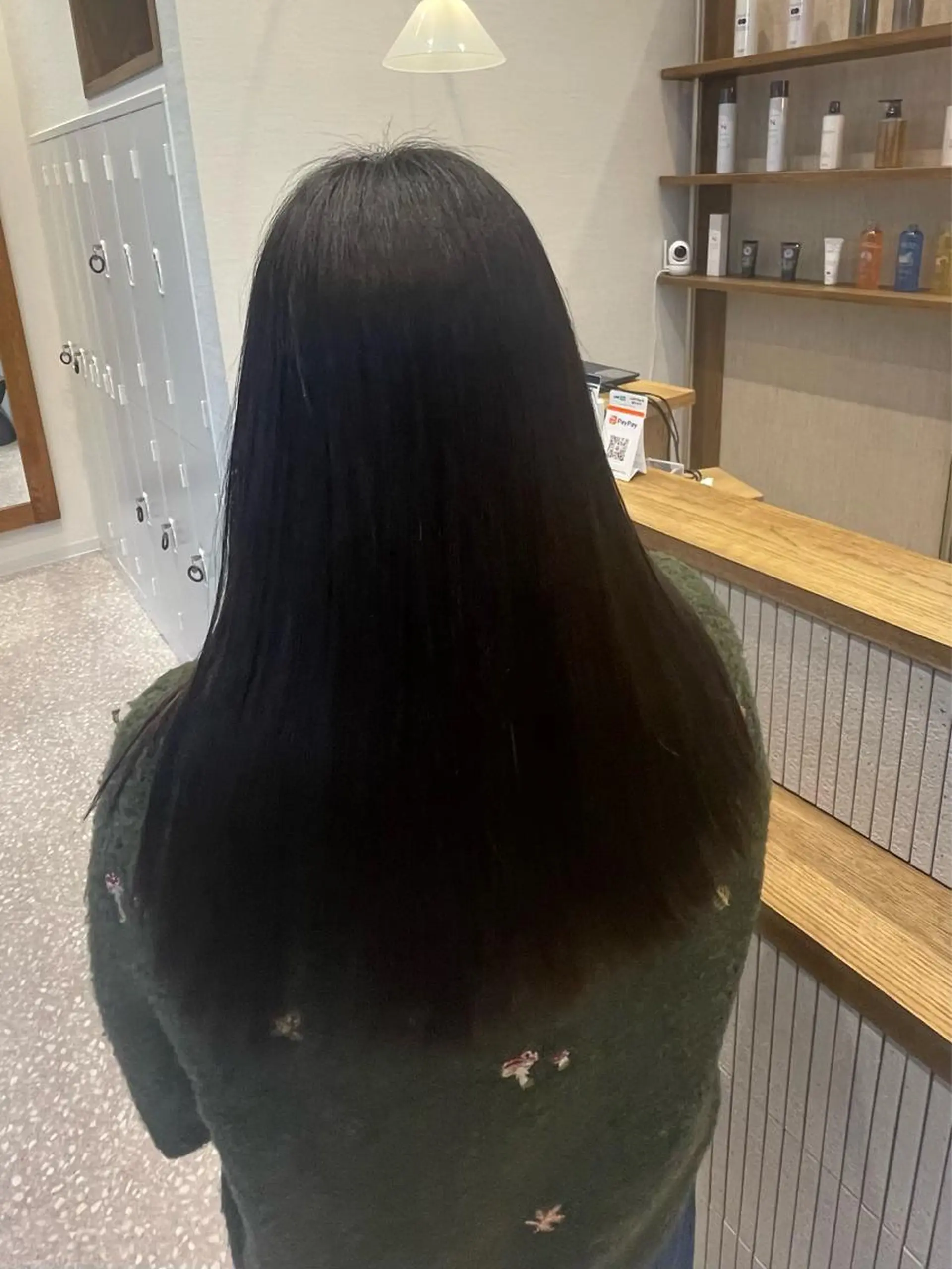 ロング カット 縮毛矯正 トリートメント 荒木 理緒のヘアスタイル