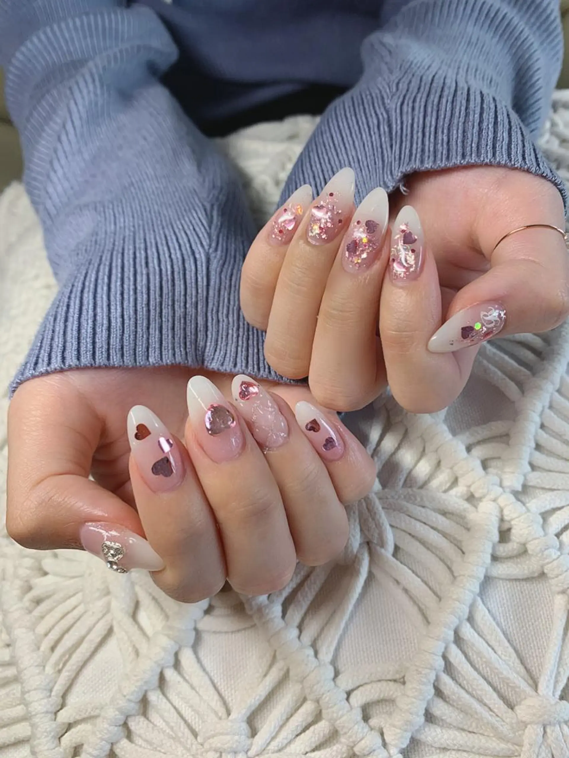 ネイル アートネイル フレンチネイル 韓国ネイル ミラーネイル ニュアンスネイル *･*MIMnail *･゜ﾟ･*:･*のネイルデザイン