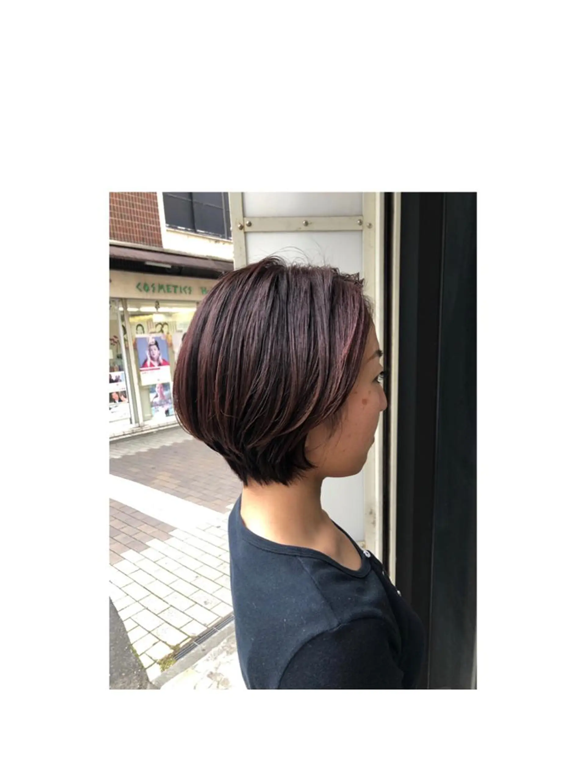 ショート カラー カット ヘアカラー トリートメント あらい なつみのヘアスタイル