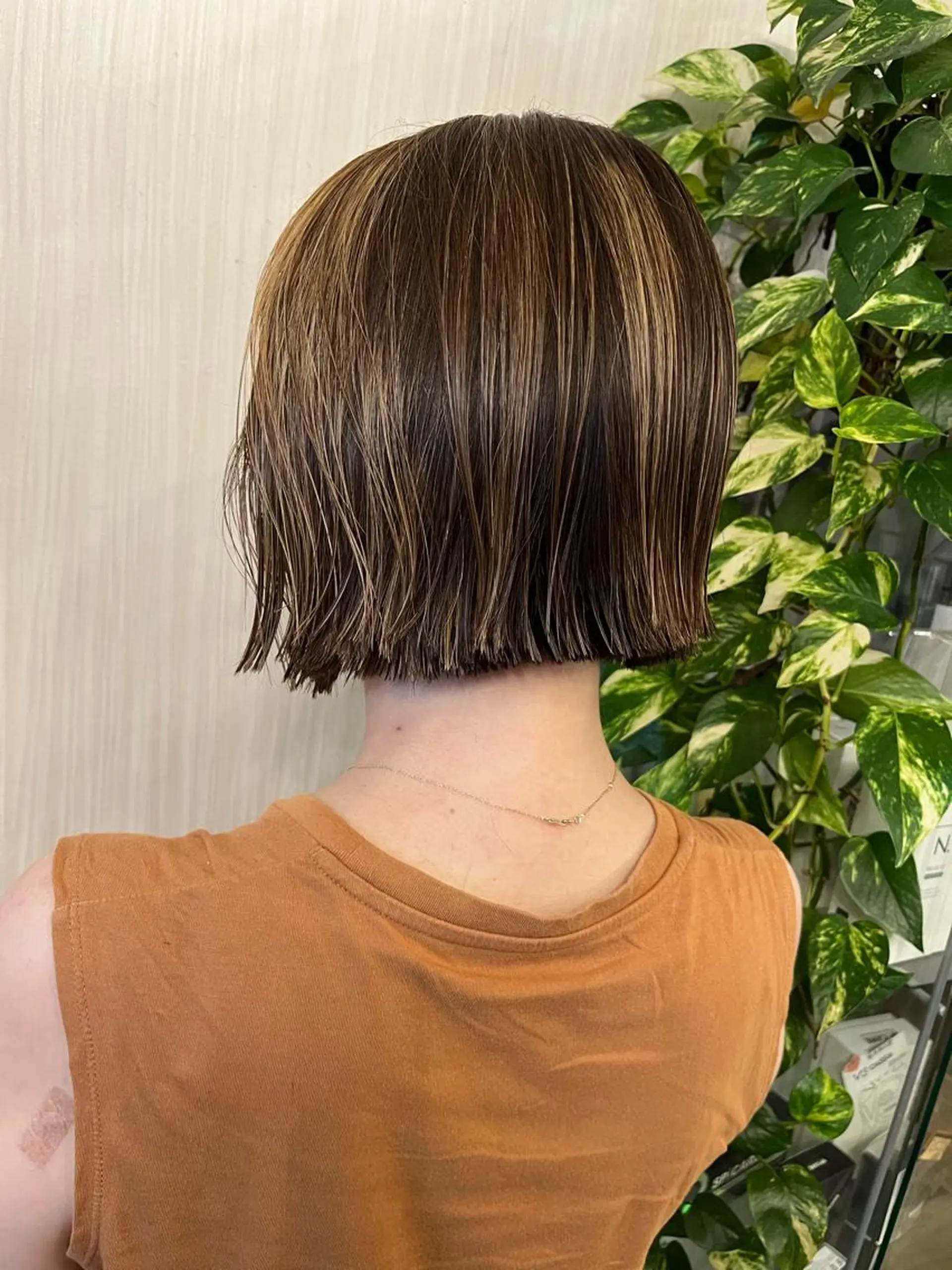 ショート カラー ハイライトカラー ボブ ハイライト 似合わせカット ヘアカラー きむえり/髪質改善 /セット/カラーのヘアスタイル