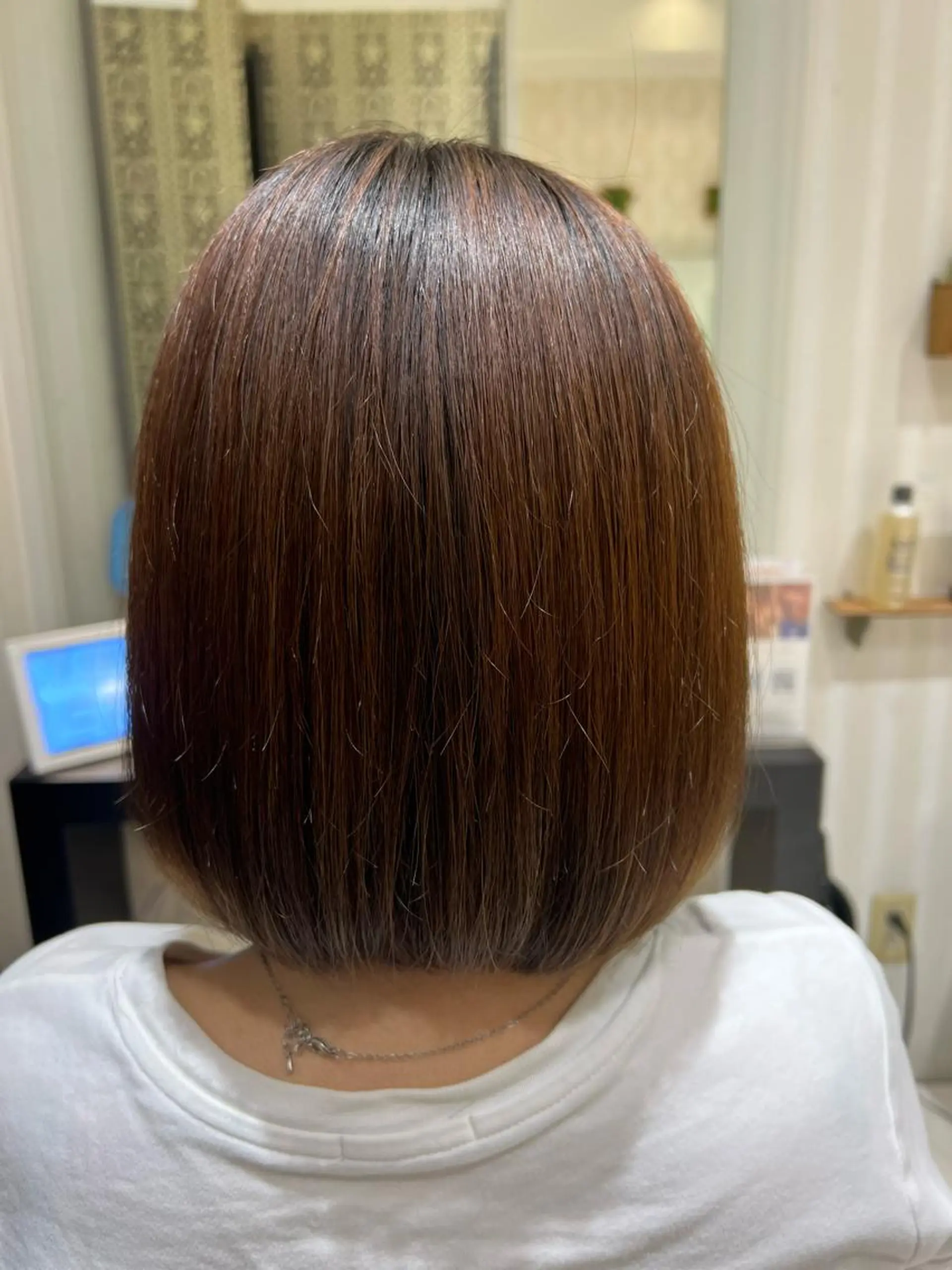 ショート ボブ ＊インナーカラー＊ 植松彩音のヘアスタイル