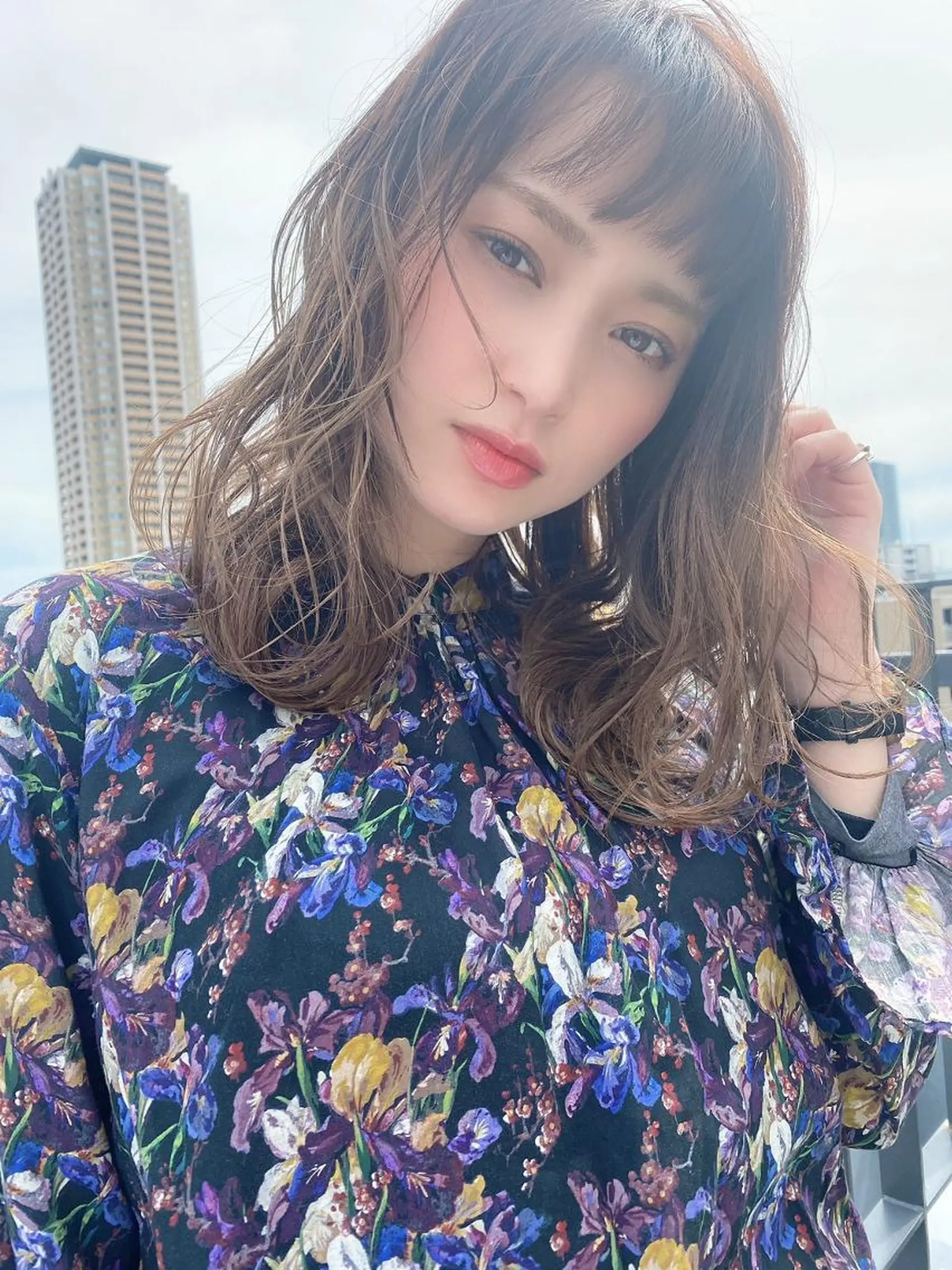 セミロング トリートメント ルービック 奈良のヘアスタイル