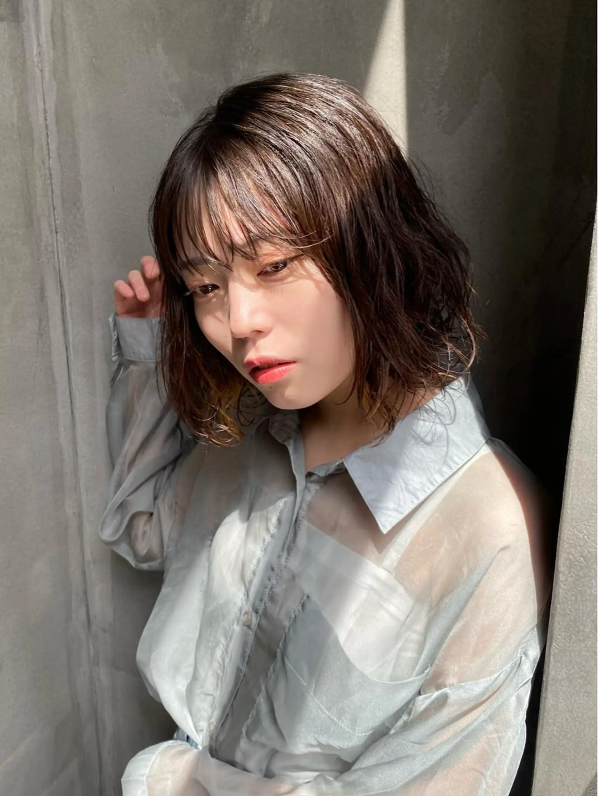 ミディアム パーマ カット パーマ Agu hair lore沼館店所属・八戸パーマ/メンズパ ーマ/シンゴ。のヘアスタイル