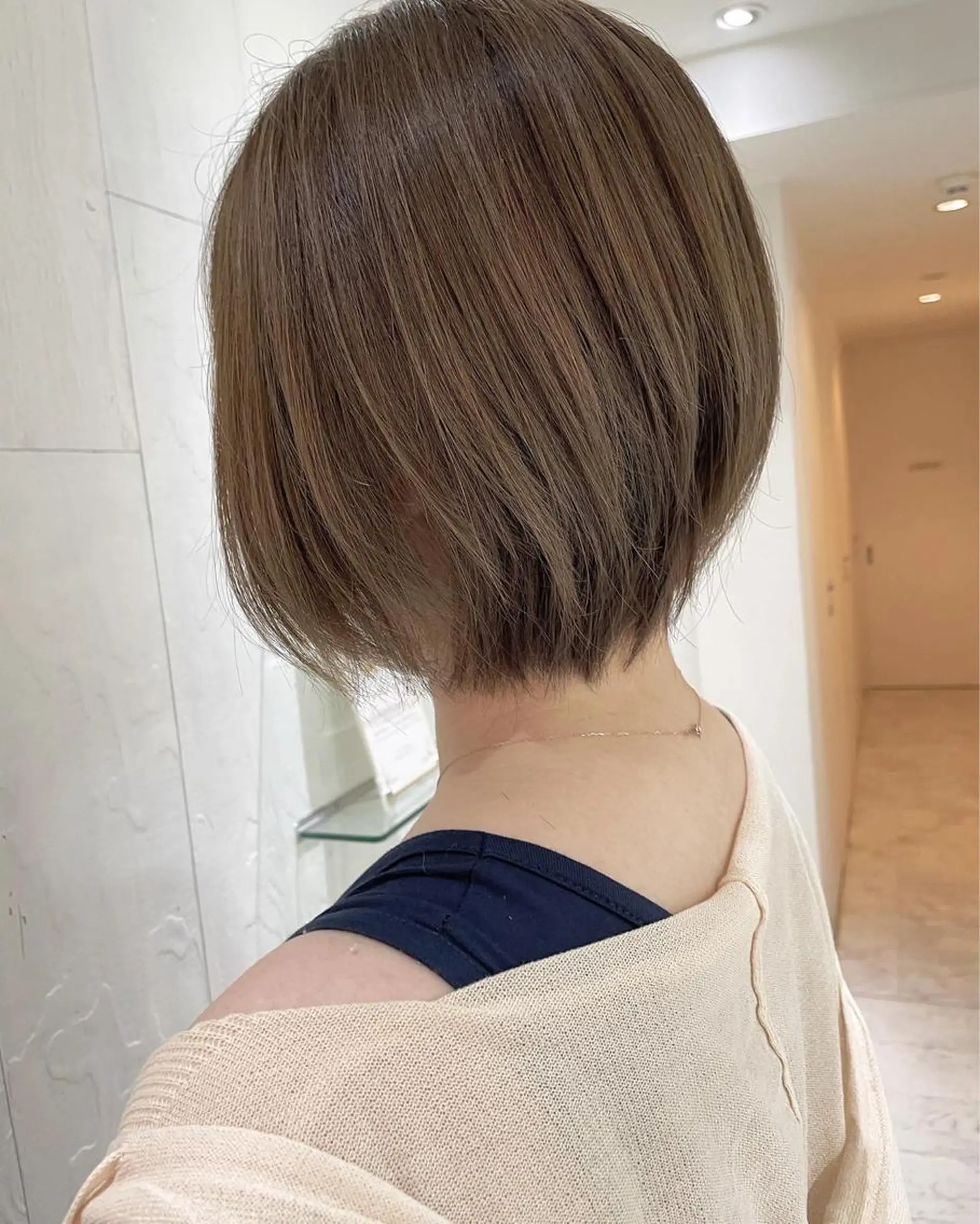 ショート ショートボブ アッシュ ケアカラー ボブ 外国人風カラー カット ヘアカラー トリートメント 河合秀明/ハイライト /インナーカラーのヘアスタイル