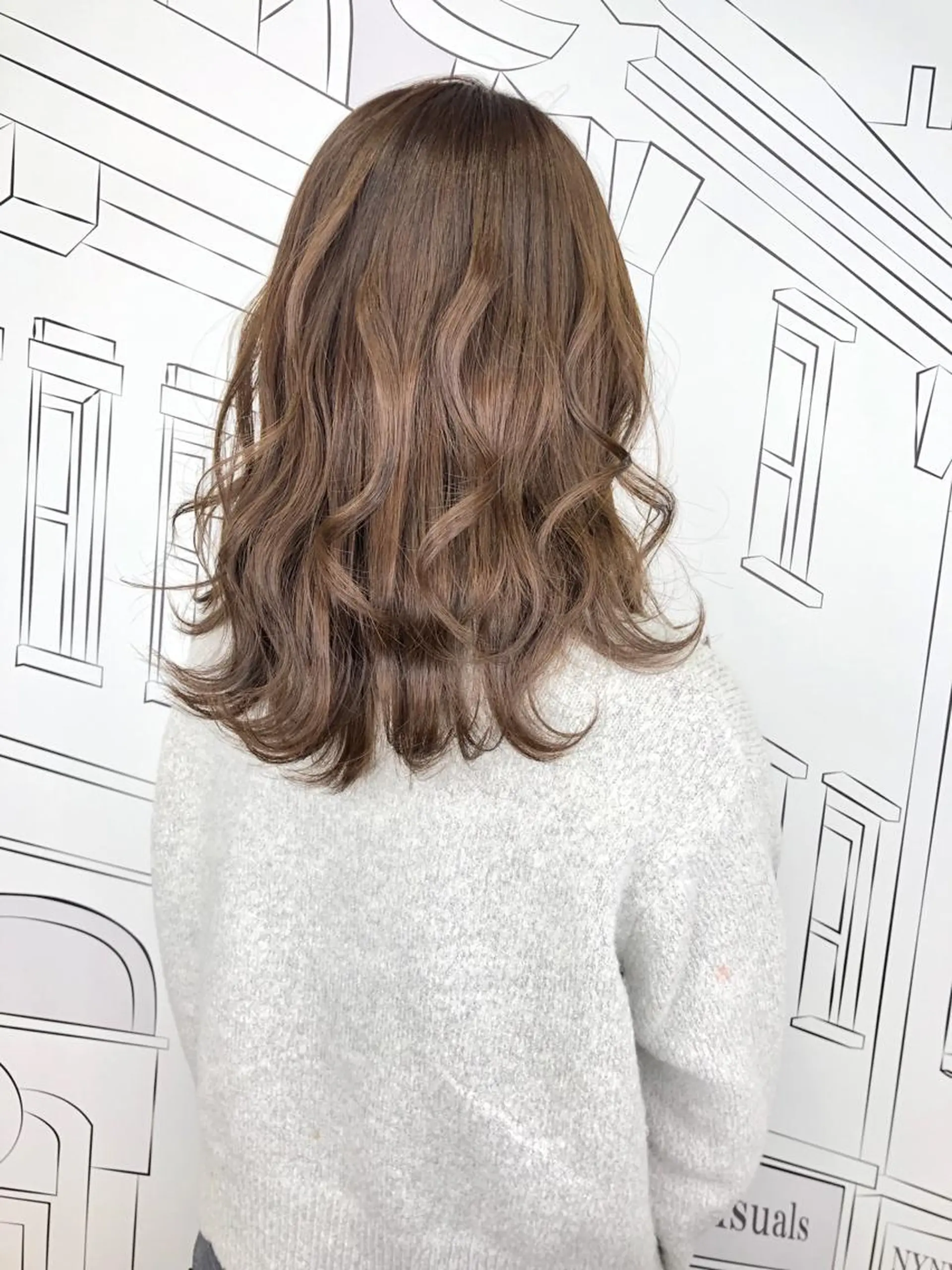 ミディアム カラー ベージュカラー イルミナカラー レイヤー⭐️カラー ⭐️平川雅史のヘアスタイル