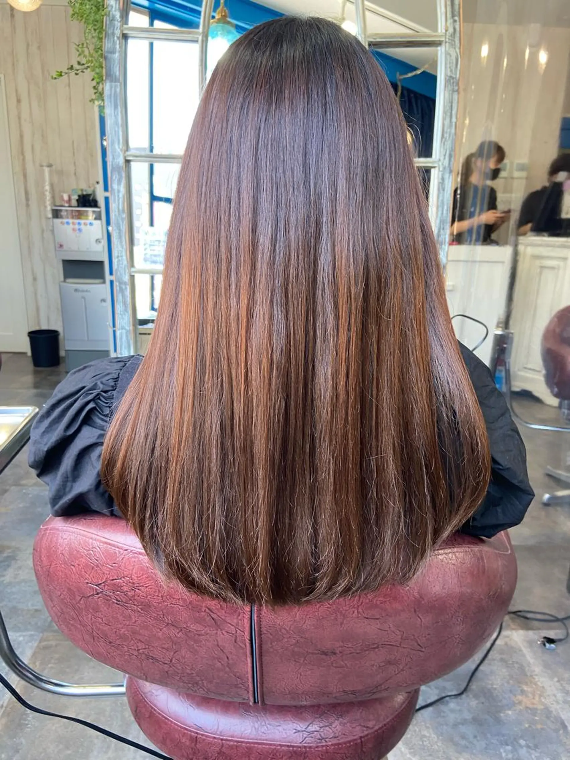 ロング カットパーマ✂️ 小坂田玲亜のヘアスタイル