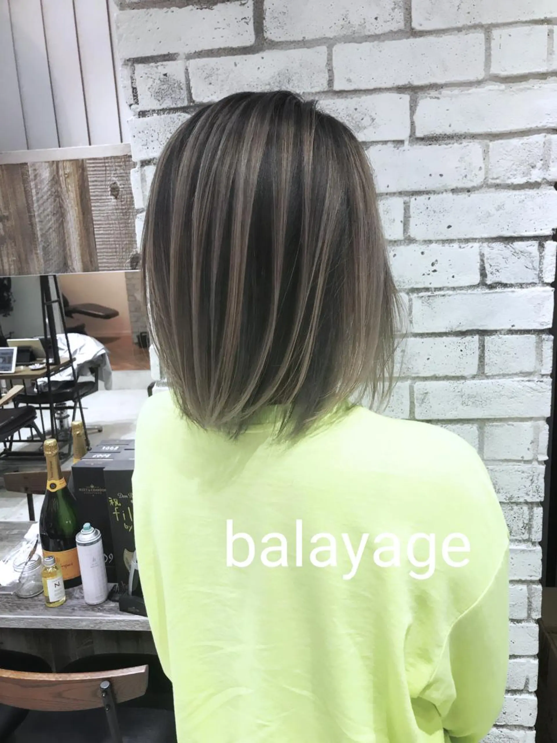 ミディアム カラー パーマ ヘアアレンジ キッズ ネイル マツエク・マツパ ヘアカラー バレイヤージュ🌱 渡邉悟🌱のヘアスタイル