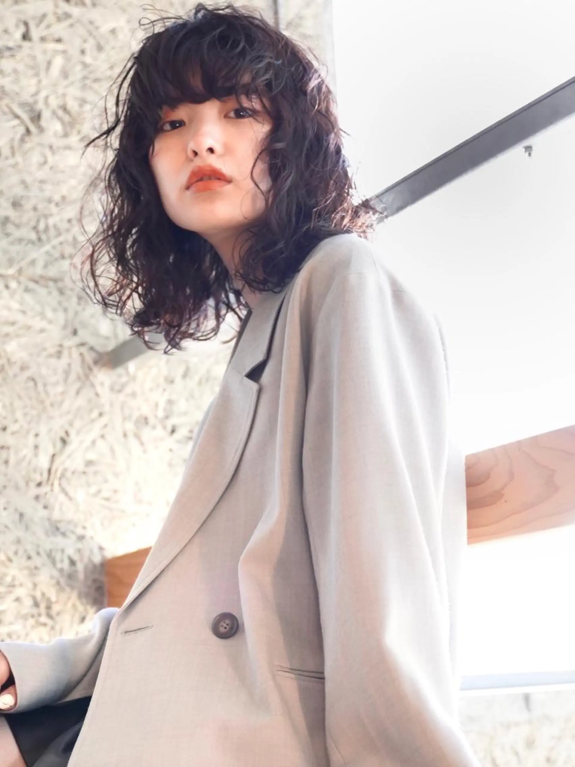 セミロング パーマ セミロングパーマ スパイラルパーマ メンズ支持率No.1 KAIのヘアスタイル