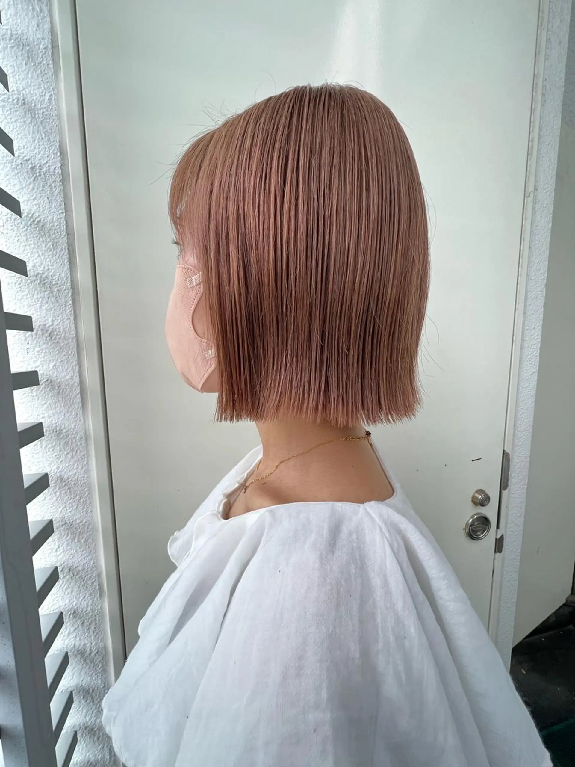 ミディアム カラー ヘアカラー 韓国🇰🇷レイヤー おくれ毛/顔まわりのヘアスタイル