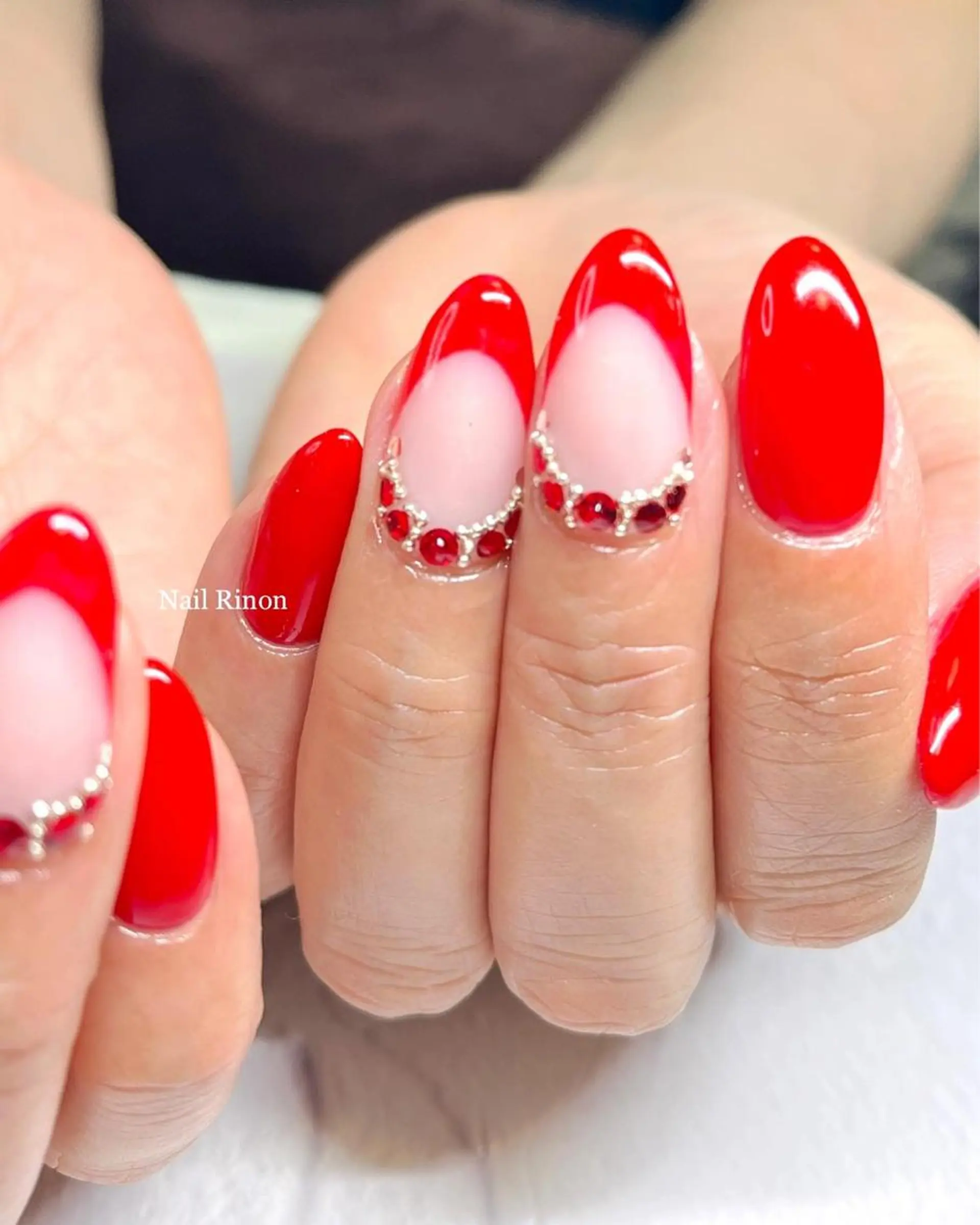ネイル フレンチネイル ハンドネイル Nail Rinonのネイルデザイン