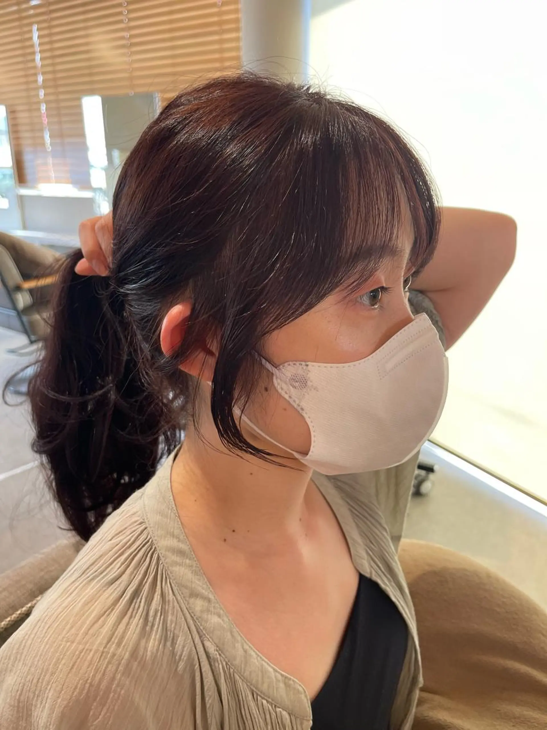 セミロング カット ヘアカラー トリートメント hyphen《ハイフン》所属・市村 香多のヘアスタイル