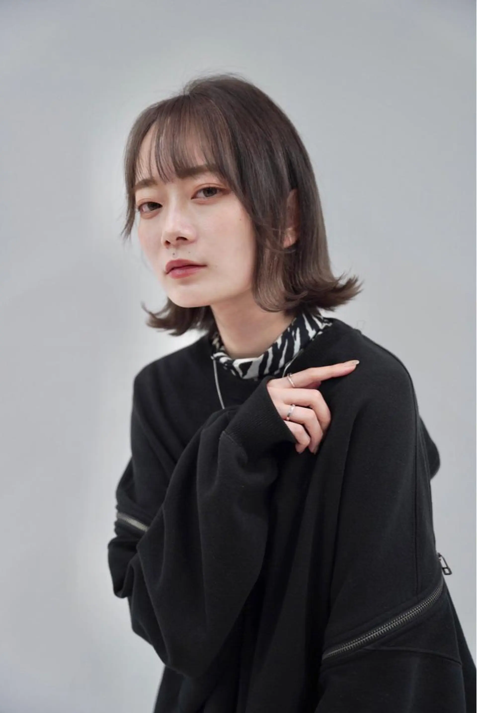 ミディアム ボブ 外ハネヘア カット ヘアカラー レイヤー⭐️カラー ⭐️平川雅史のヘアスタイル