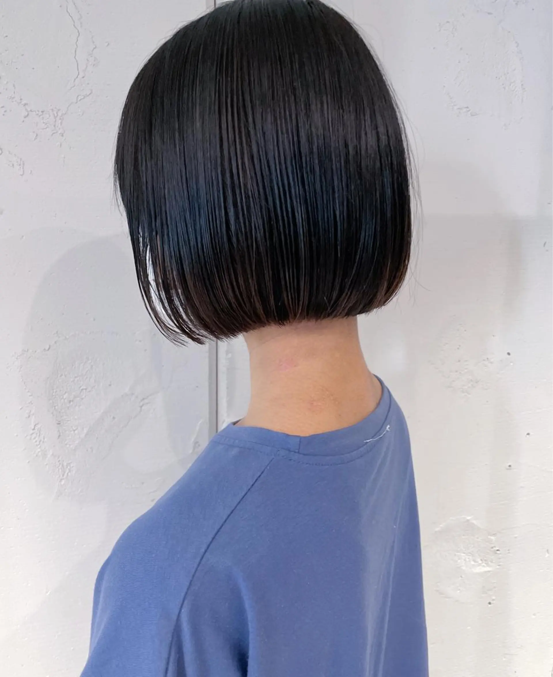 ショート カット トリートメント 美髪矯正/艶カラー ボブ/栄/鐘ヶ江純也のヘアスタイル