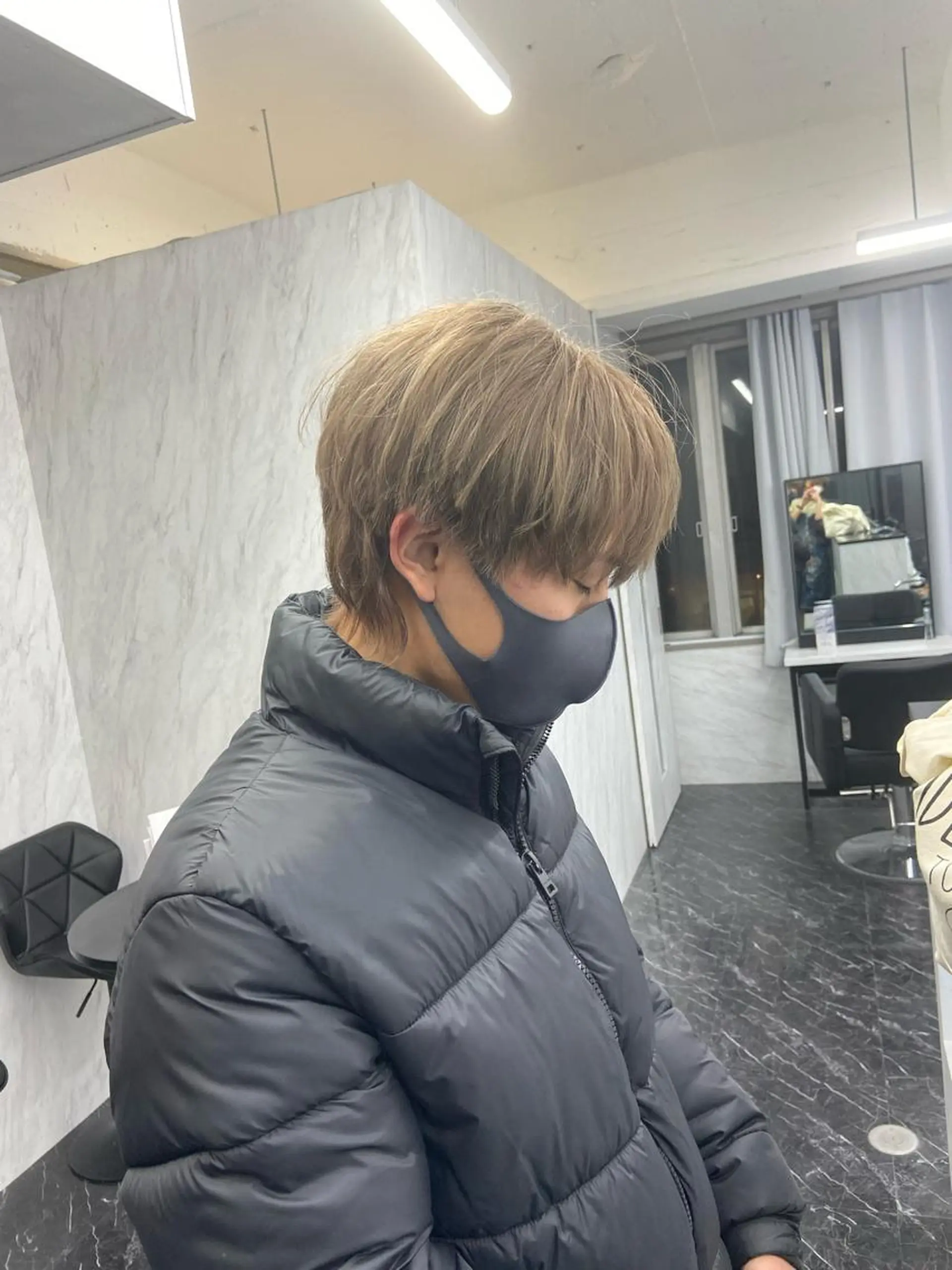ショート カラー メンズ メンズハイトーン ハイトーンカラー ミルボンAujua認定サロン Ria  OSAKA 梅田所属・メンズ、エクステ特化 Ryuのヘアスタイル