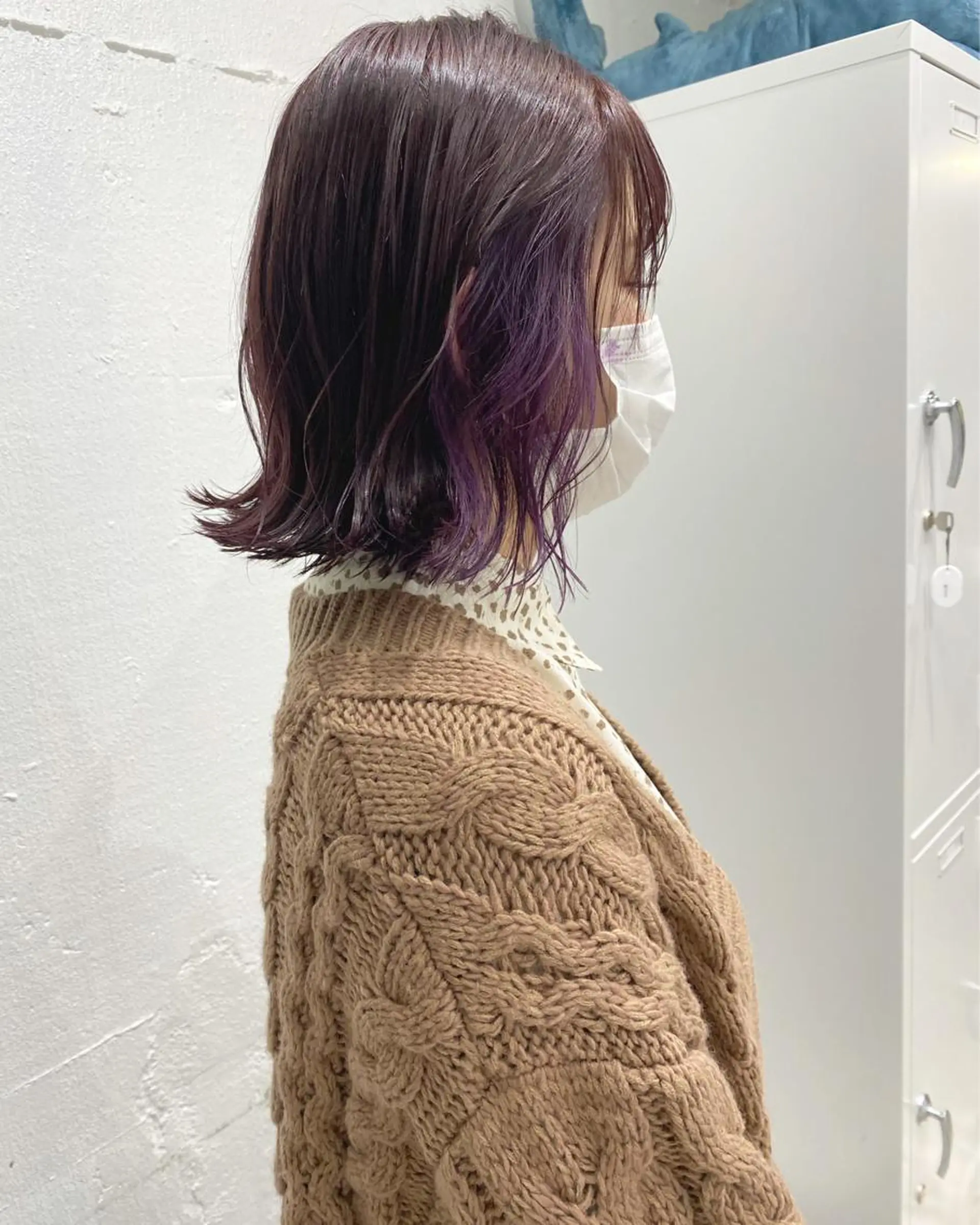 ショート カラー ヘアアレンジ 切りっぱなしボブ アッシュ アッシュグレー バレイヤージュ ベージュカラー ササキ カズマのヘアスタイル