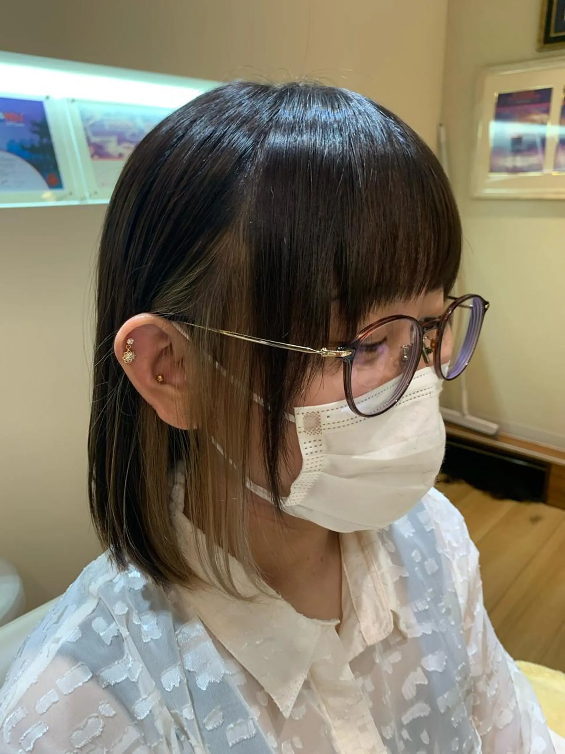 ショート カラー インナーカラー ヘアカラー 全国1位🥇世界5位 小野田　礼花のヘアスタイル